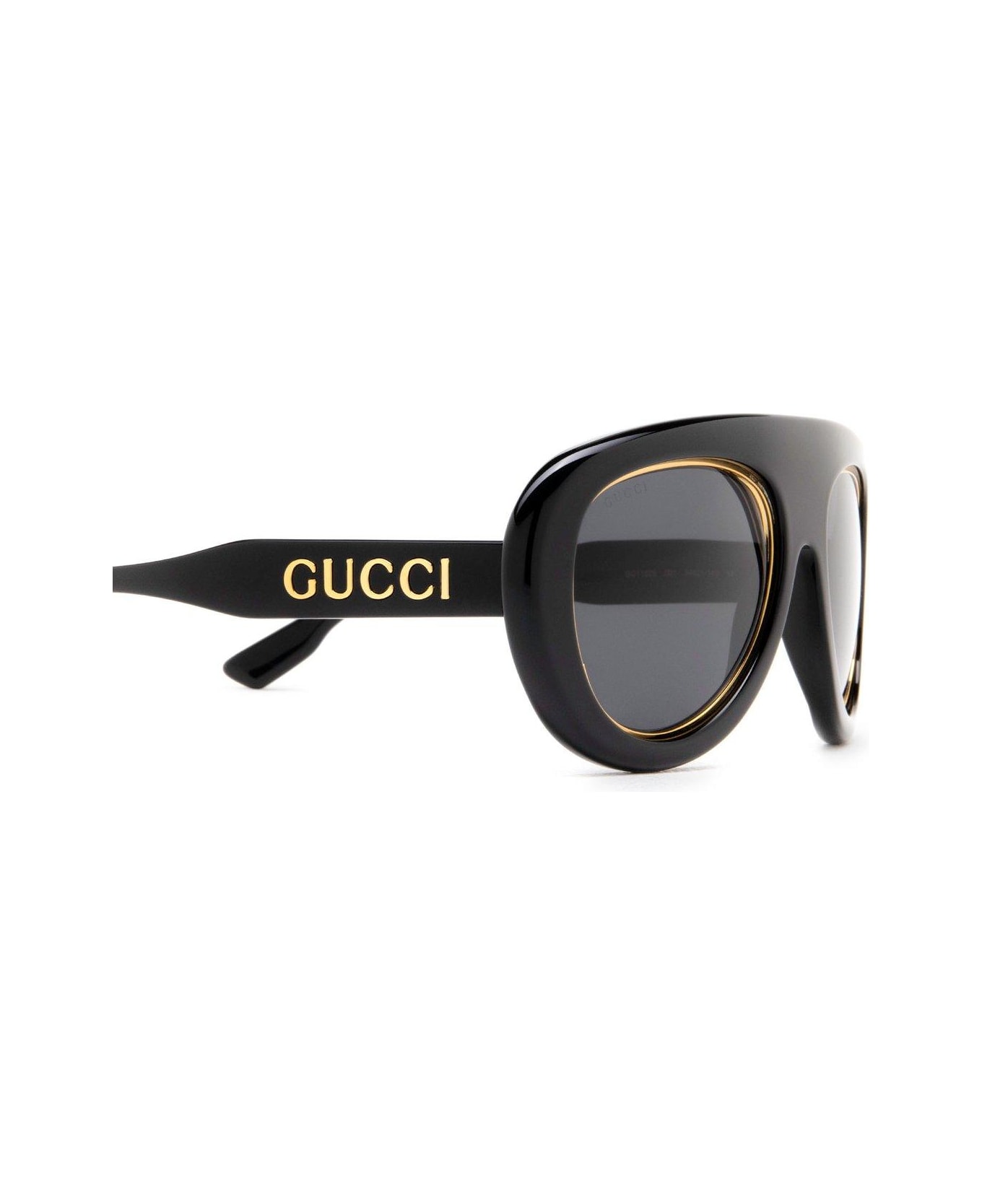 Gucci Pilot Frame Sunglasses - Black