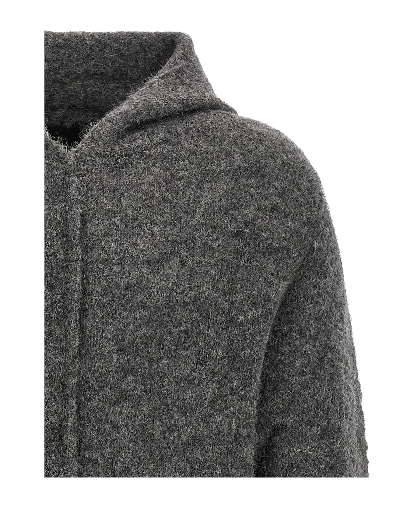 Thom Krom Hooded Sweater - Gray
