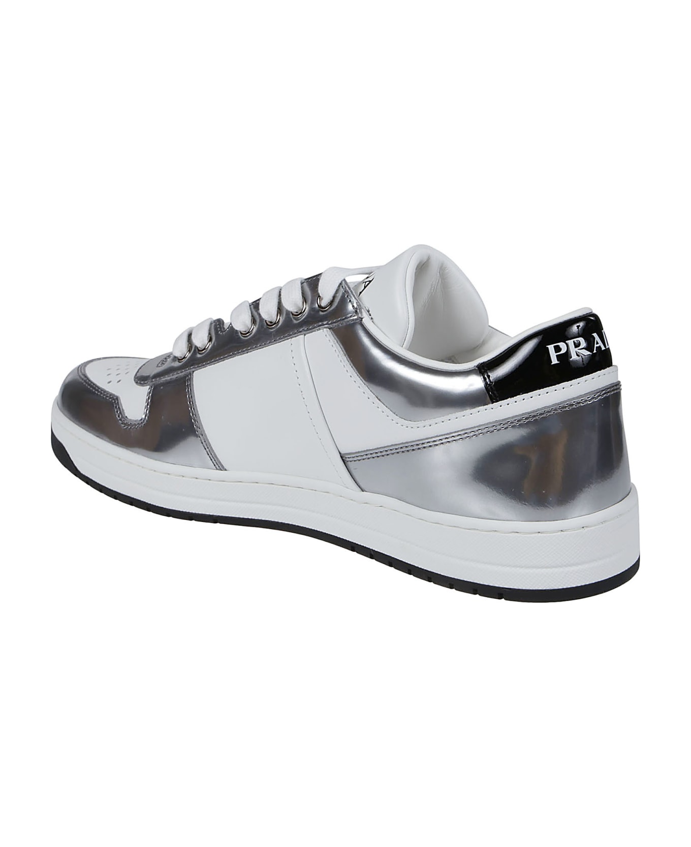 Prada Sneakers Downtown - Bianco/argento