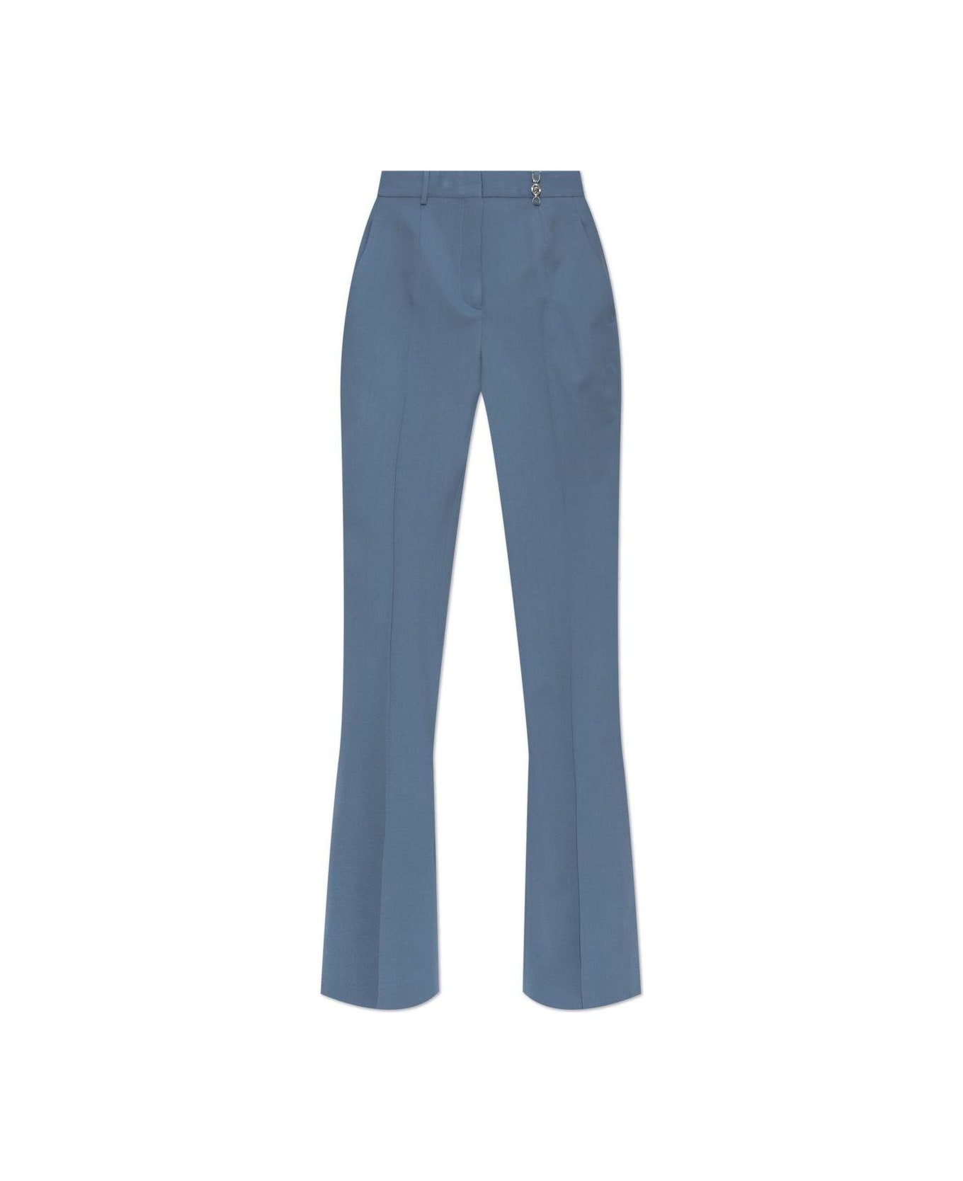 Versace Pressed-crease Tailored Trousers - Blue