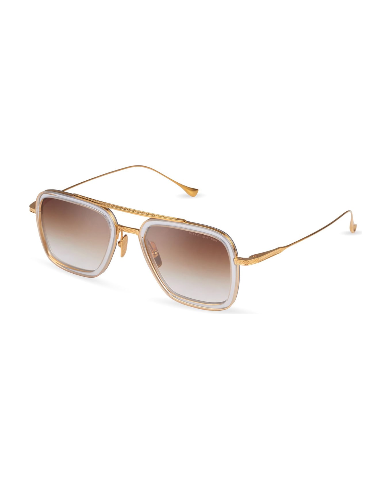 Dita 7806/L/CLR/GLD/52 FLIGHT.006 Sunglasses - Clear Crystal_yellow Gold