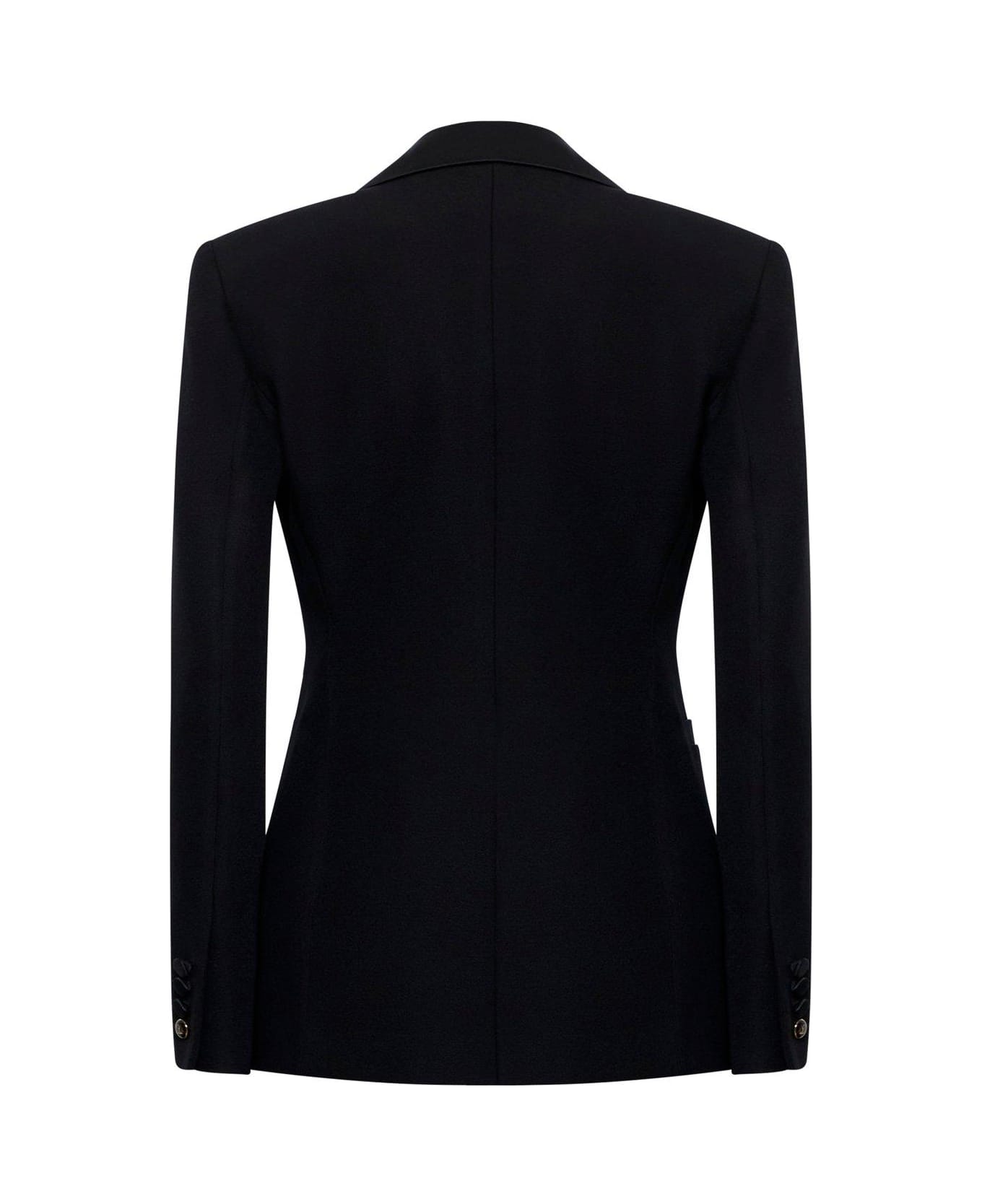 Max Mara Pianoforte Tassel Detailed Collared Jacket - Black