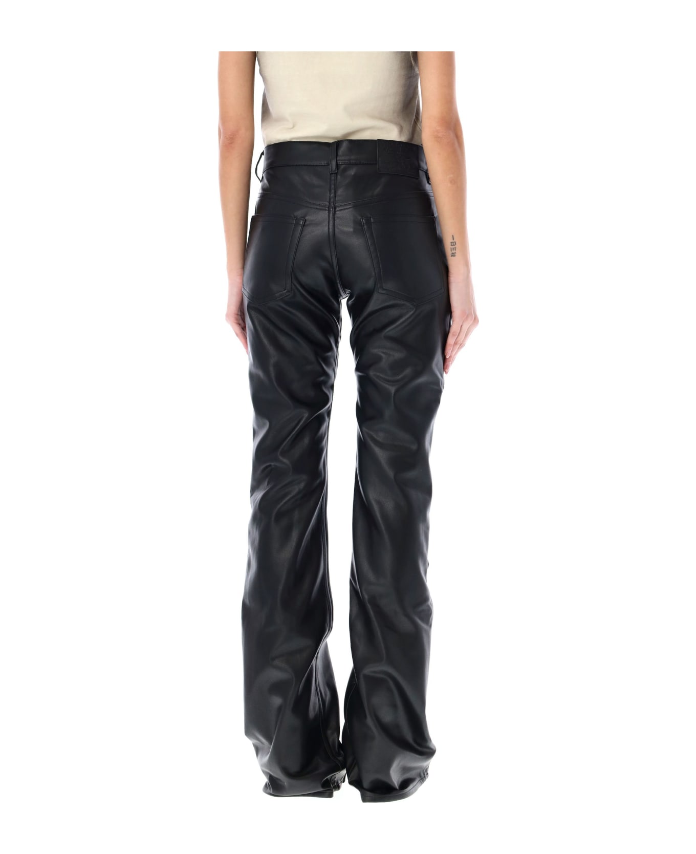 Y/Project Eco Leather Pants - BLACK
