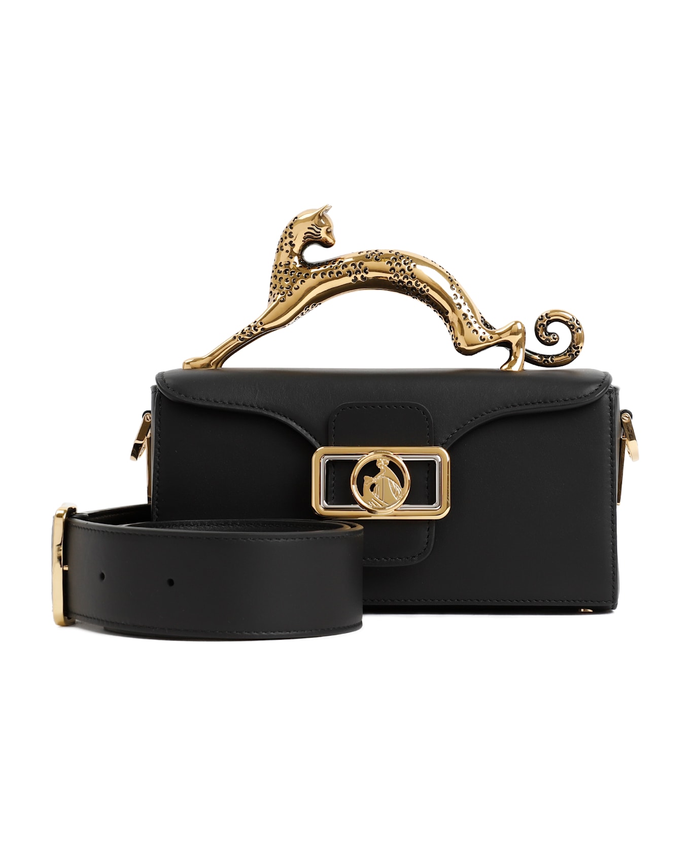 Lanvin Nano Pencil Cat Bag - Black