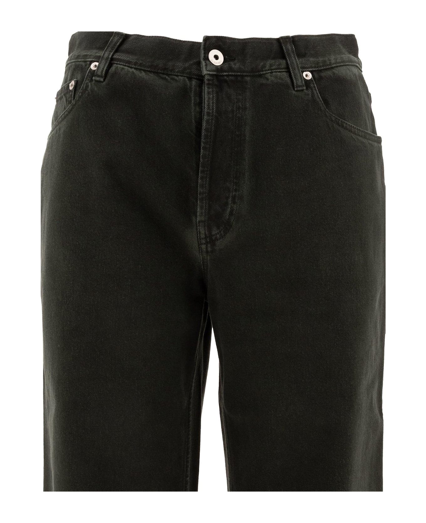 Burberry Logo Patch Straight-leg Jeans - Onyx