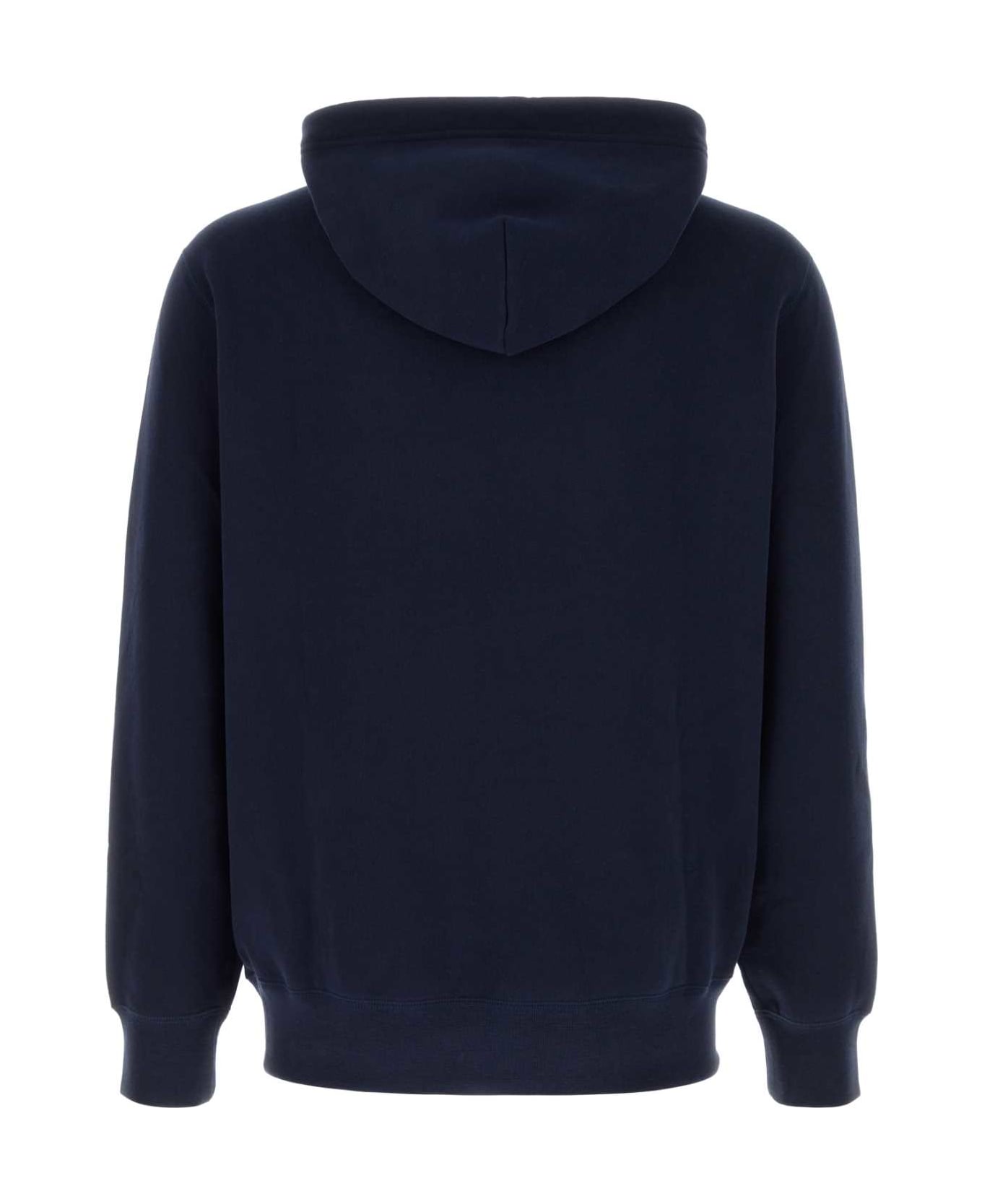 Polo Ralph Lauren Navy Blue Cotton Sweatshirt - CRUISENAVY