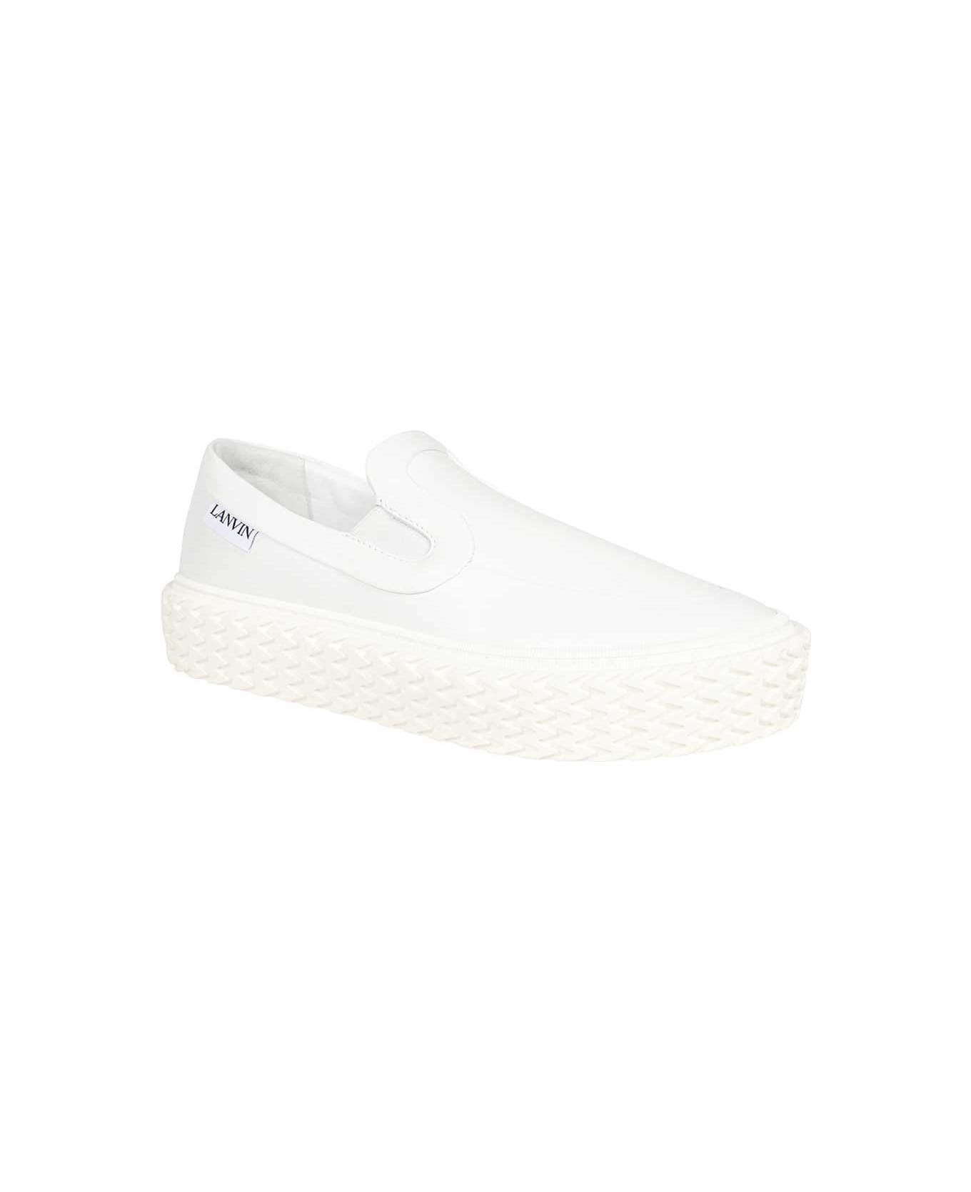 Lanvin Leather Slip-on - White