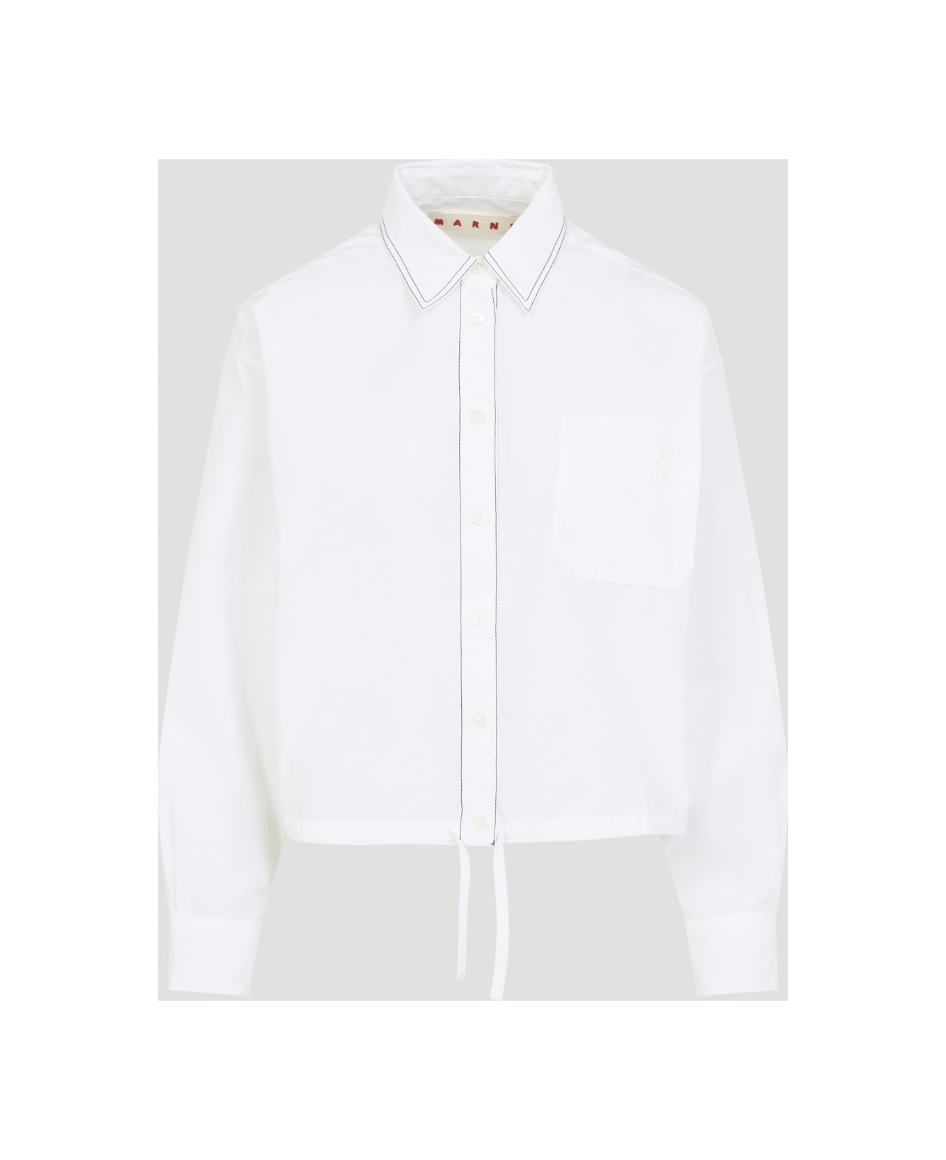 Marni Cotton Shirt - Lily White