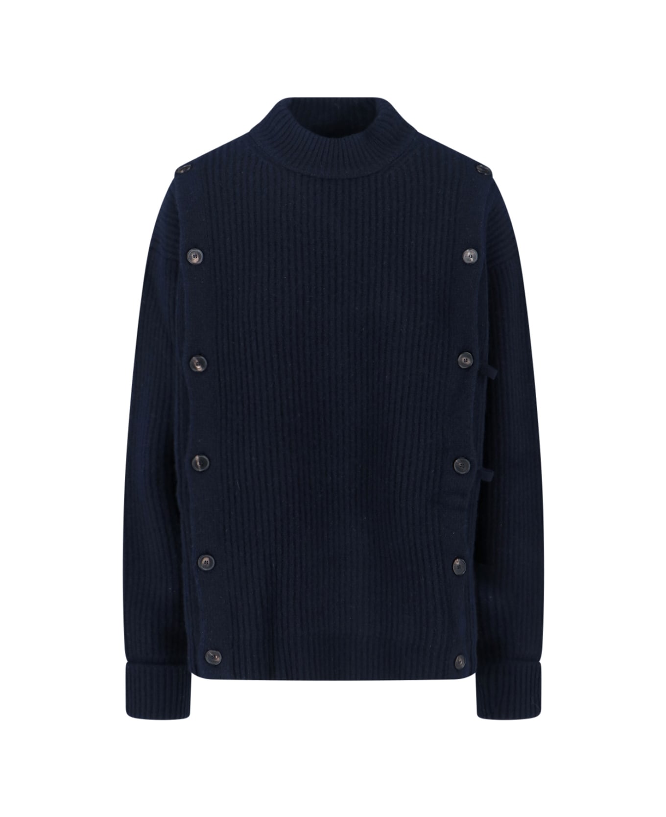 Setchu Wool And Cashmere Blend Sweater - Blue