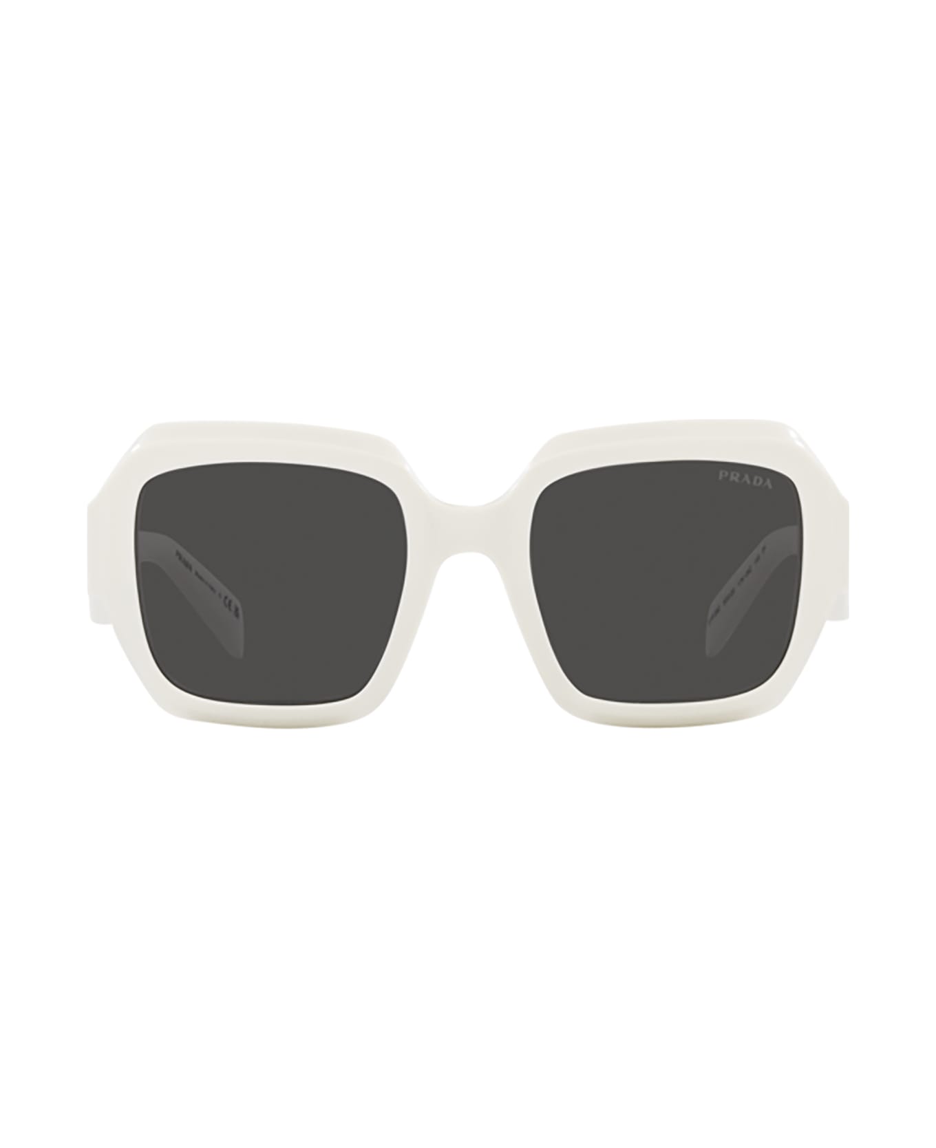 Prada Eyewear Pr 28zs Black / Talc Sunglasses - Black / Talc