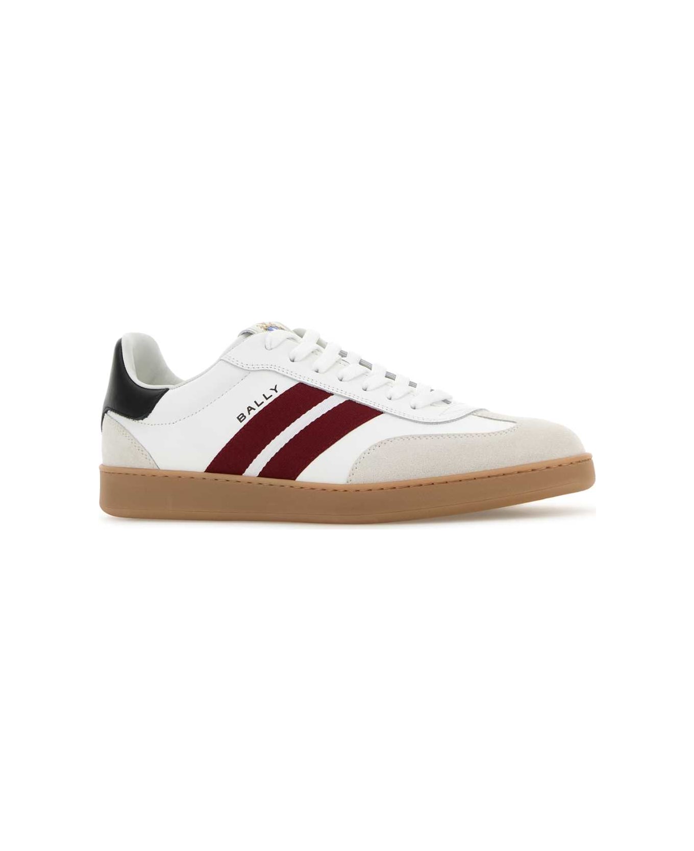 Bally Multicolor Leather Roget Sneakers - WHITE
