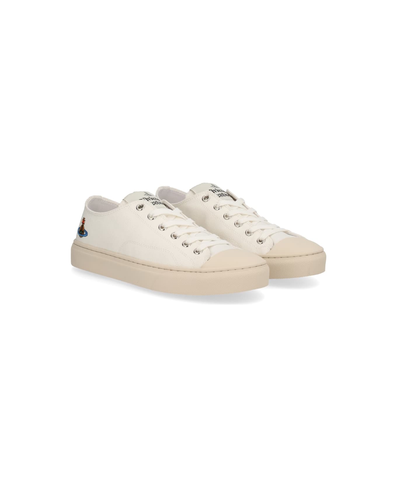 Vivienne Westwood "low Top Plimsoll" Sneaker - WHITE