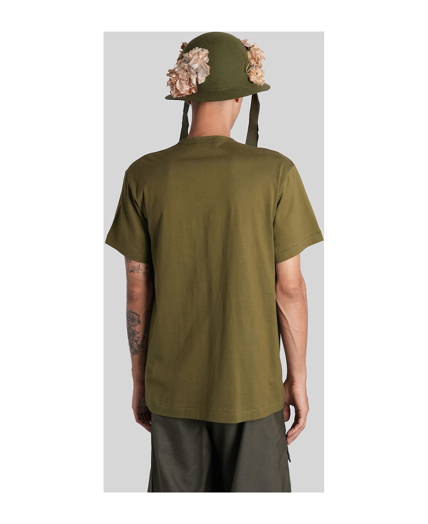 Comme Des Garçons Homme Plus T-shirt In Green Cotton - green