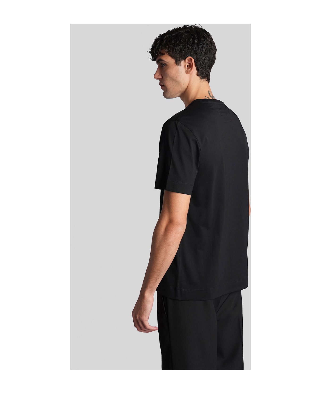 Zegna T-shirt In Black Cotton - black