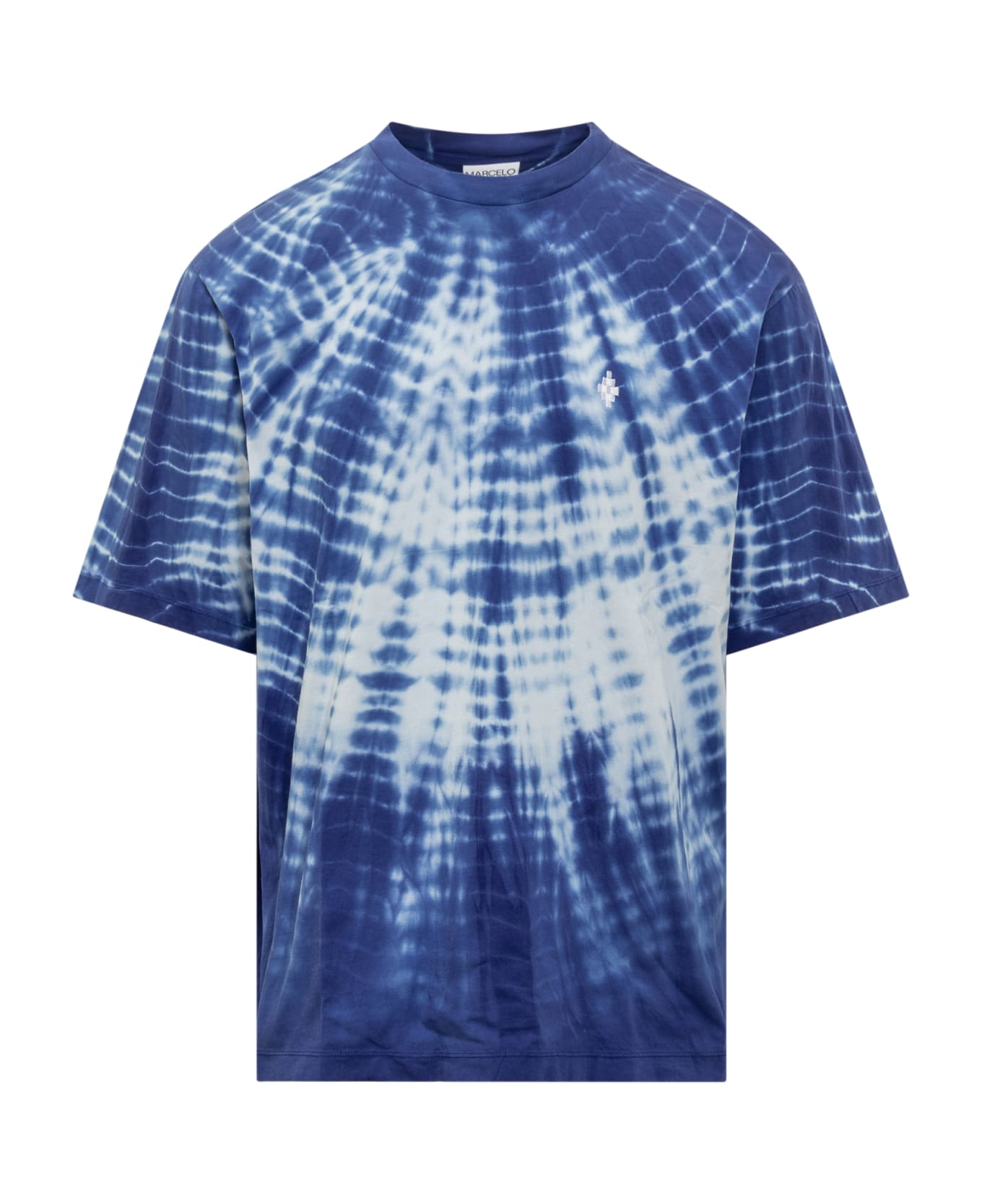Marcelo Burlon Soundwaves T-shirt - BLUE WHITE シャツ