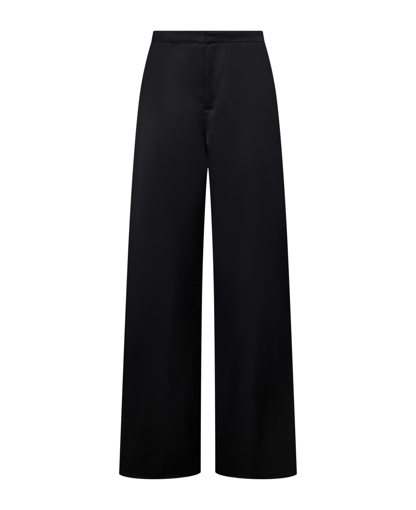 Ralph Lauren Leora-full Length-flat Front Trousers - Black ボトムス