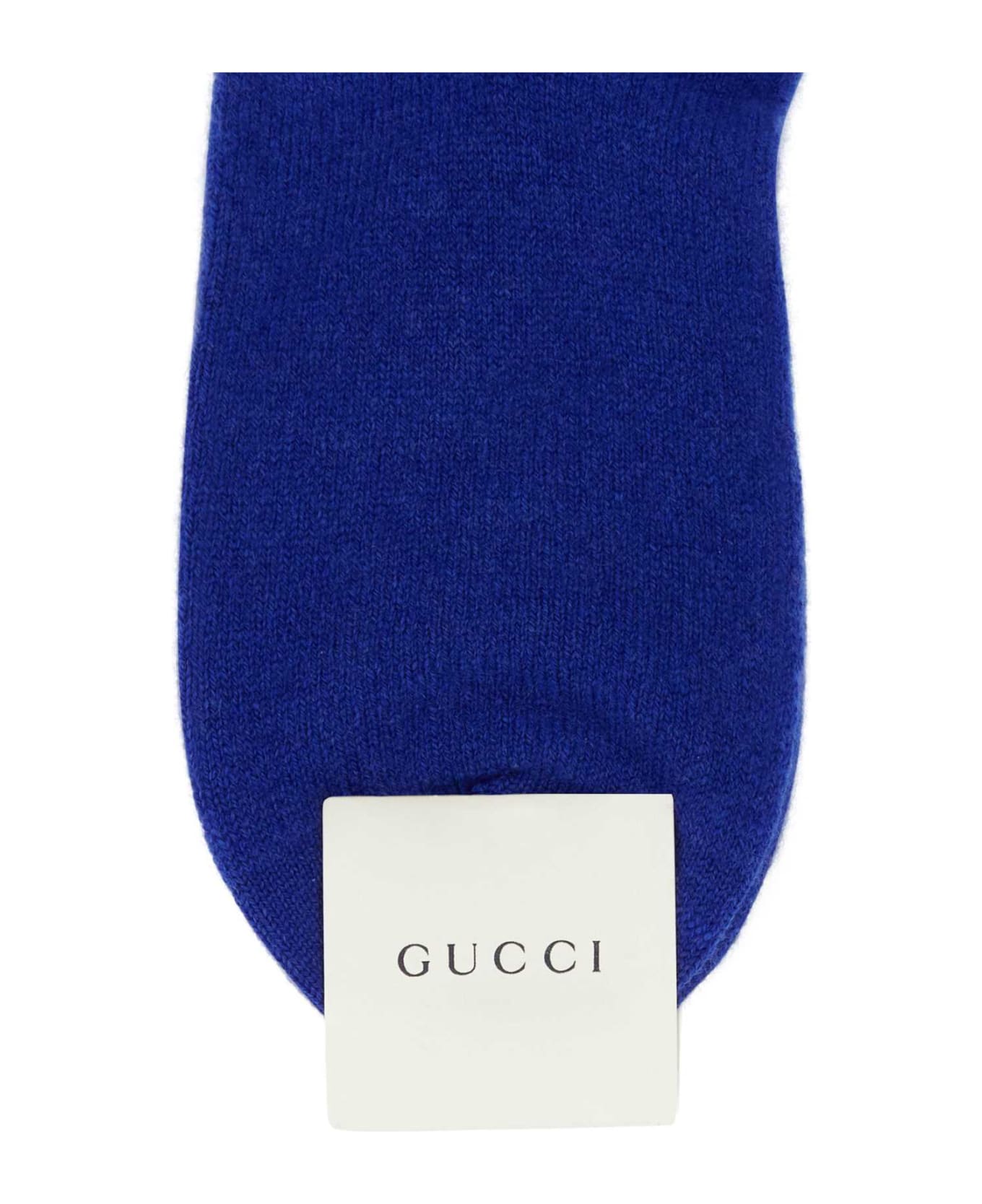 Gucci Electric Blue Stretch Cashmere Blend Socks - ROYAL