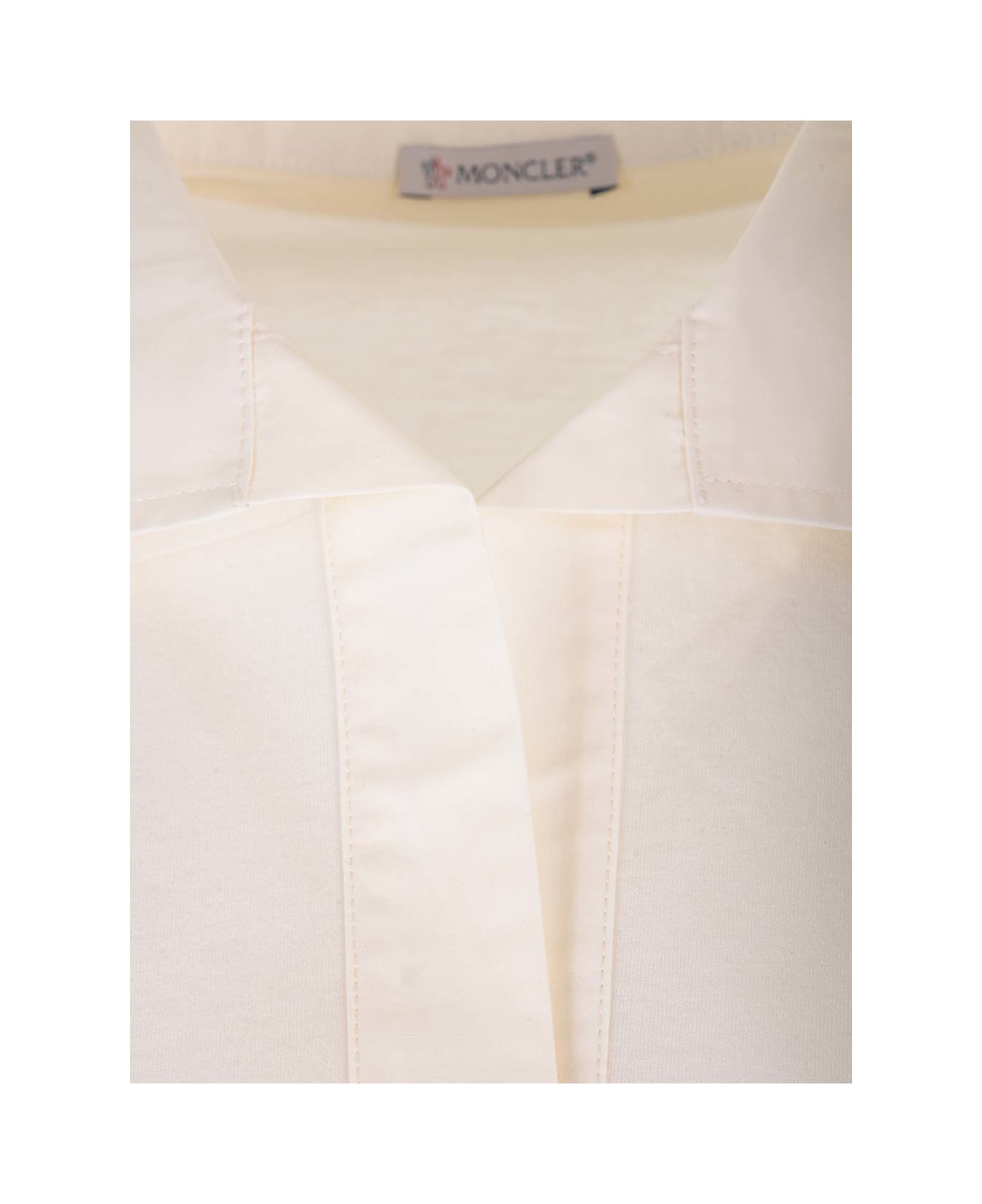 Moncler Jersey Polo - Beige