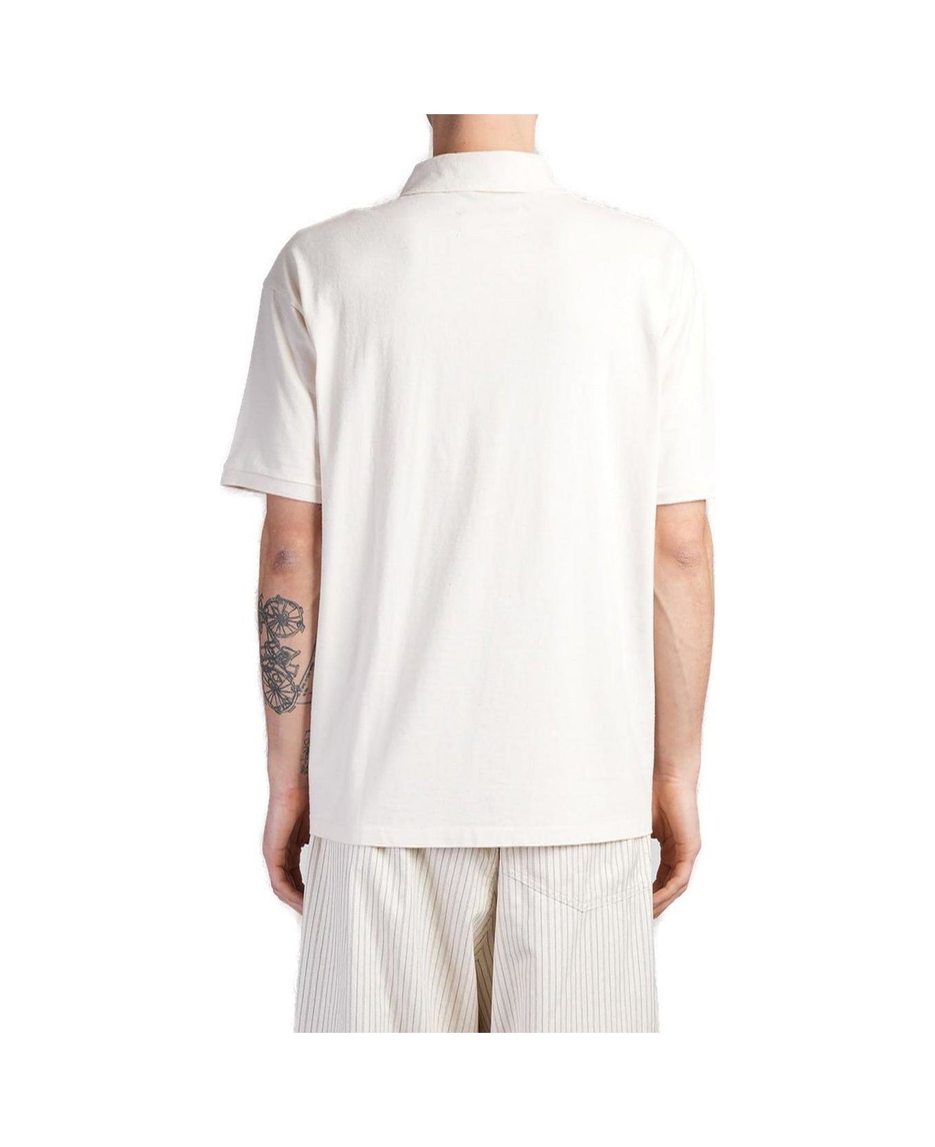 Maison Margiela Straight Hem Polo Shirt - beige