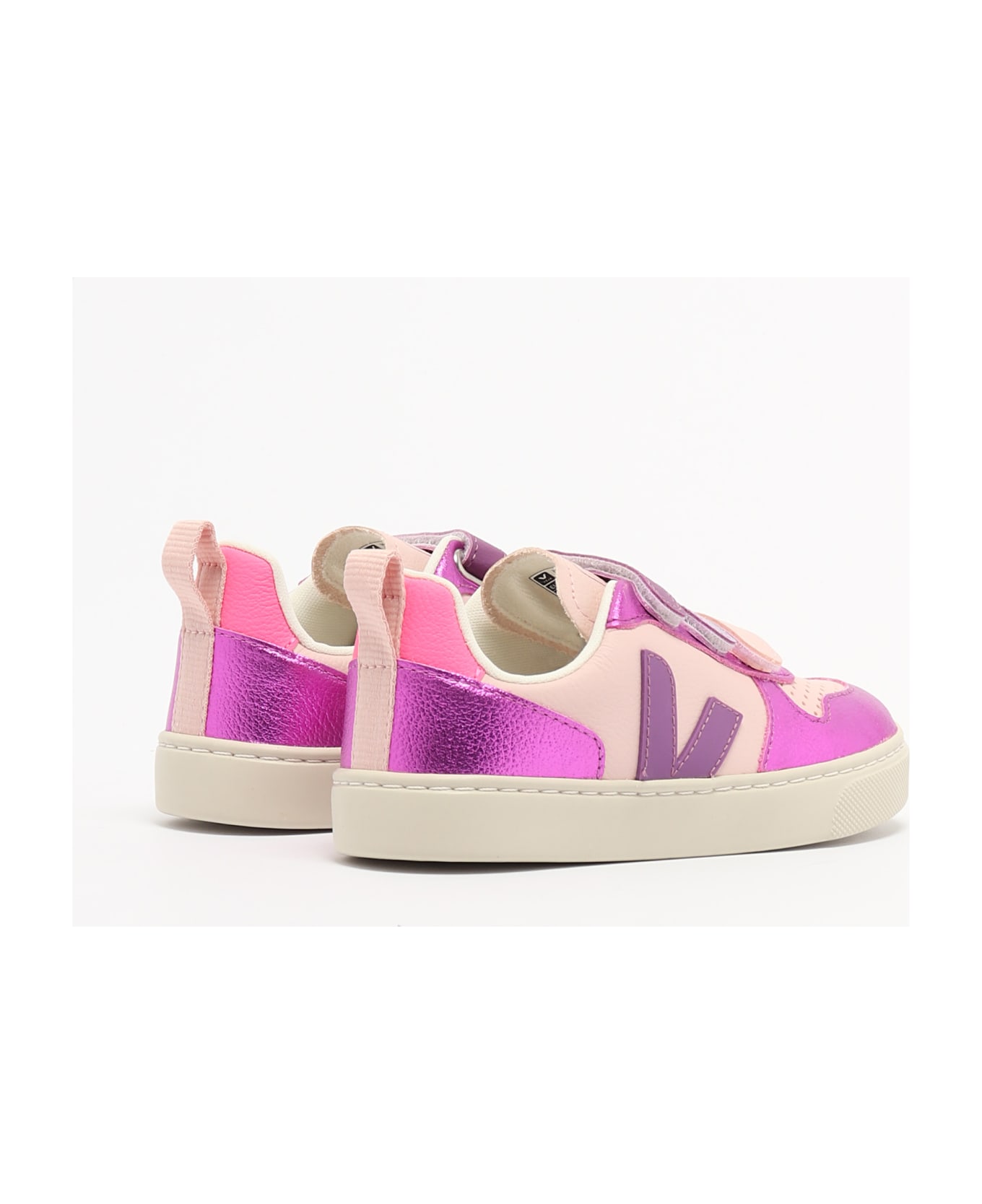 Veja Small V-10 Sneaker - ROSA-FUCSIA