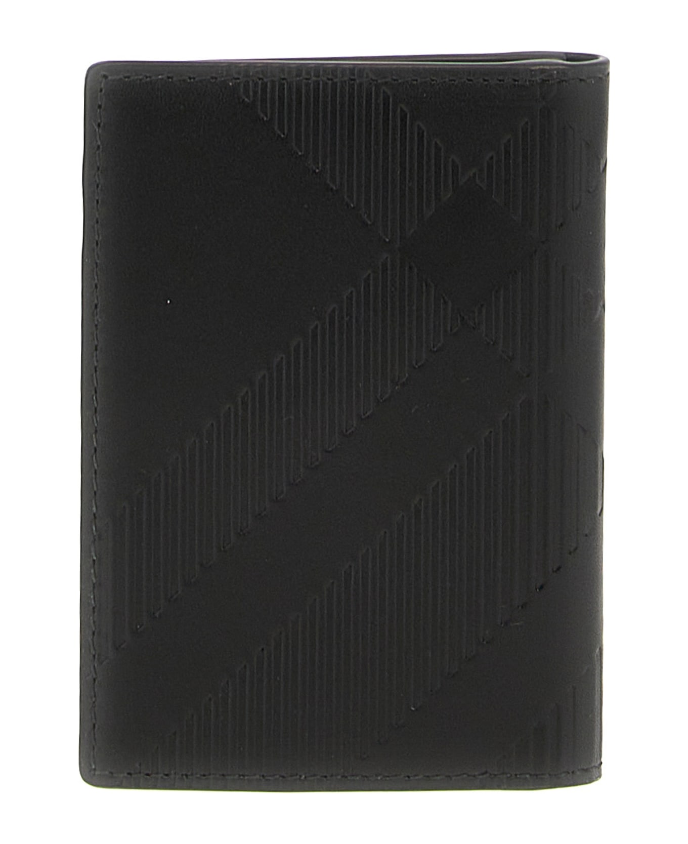 Burberry Check Card Holder - Black  