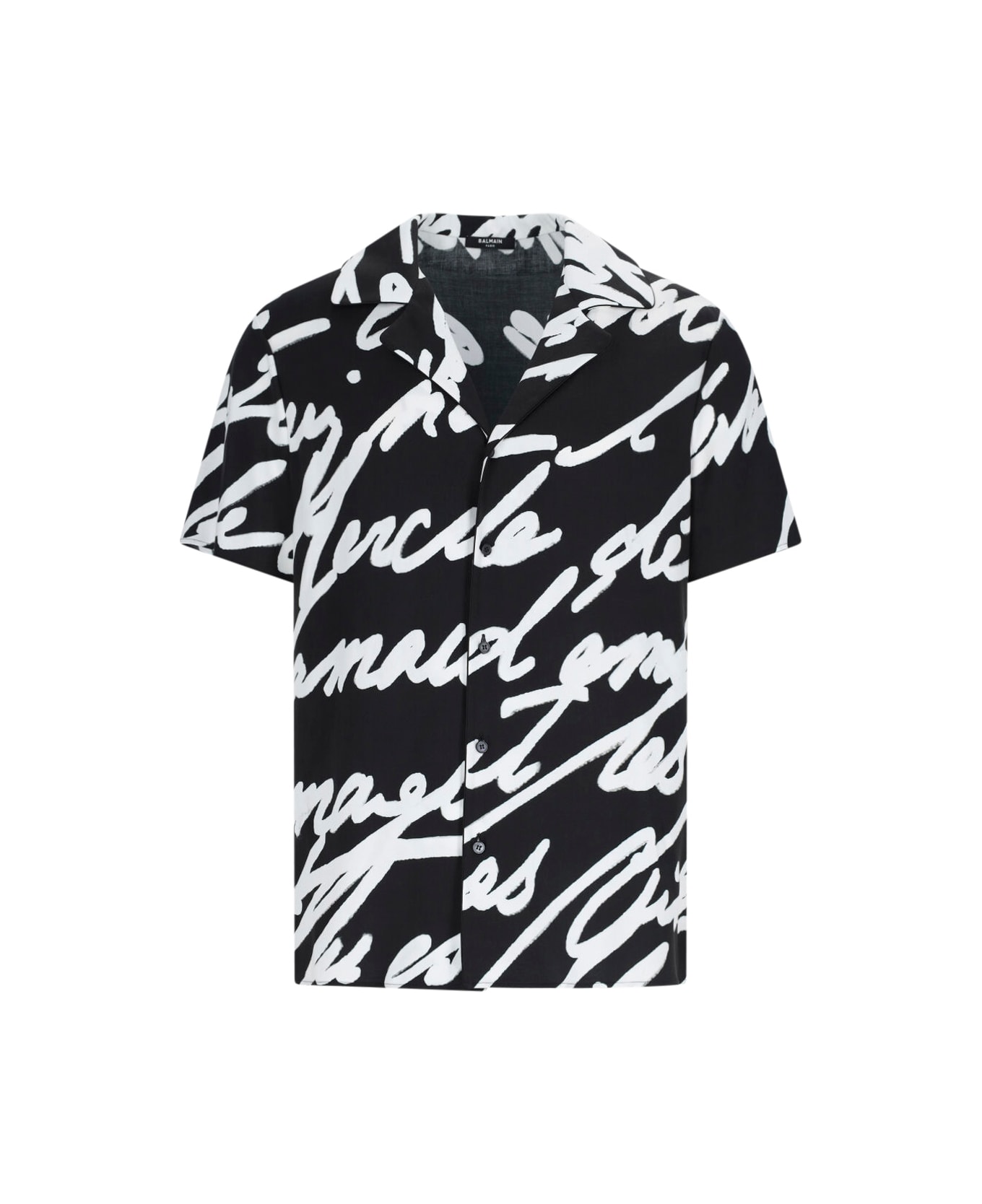 Balmain Black Viscose Shirt - Black