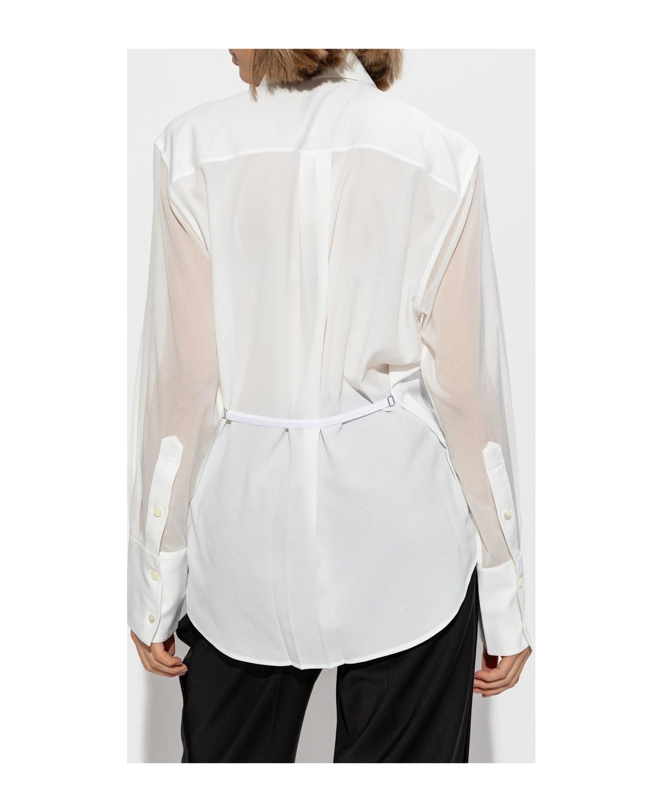 Helmut Lang Relaxed Lace Shirt - White
