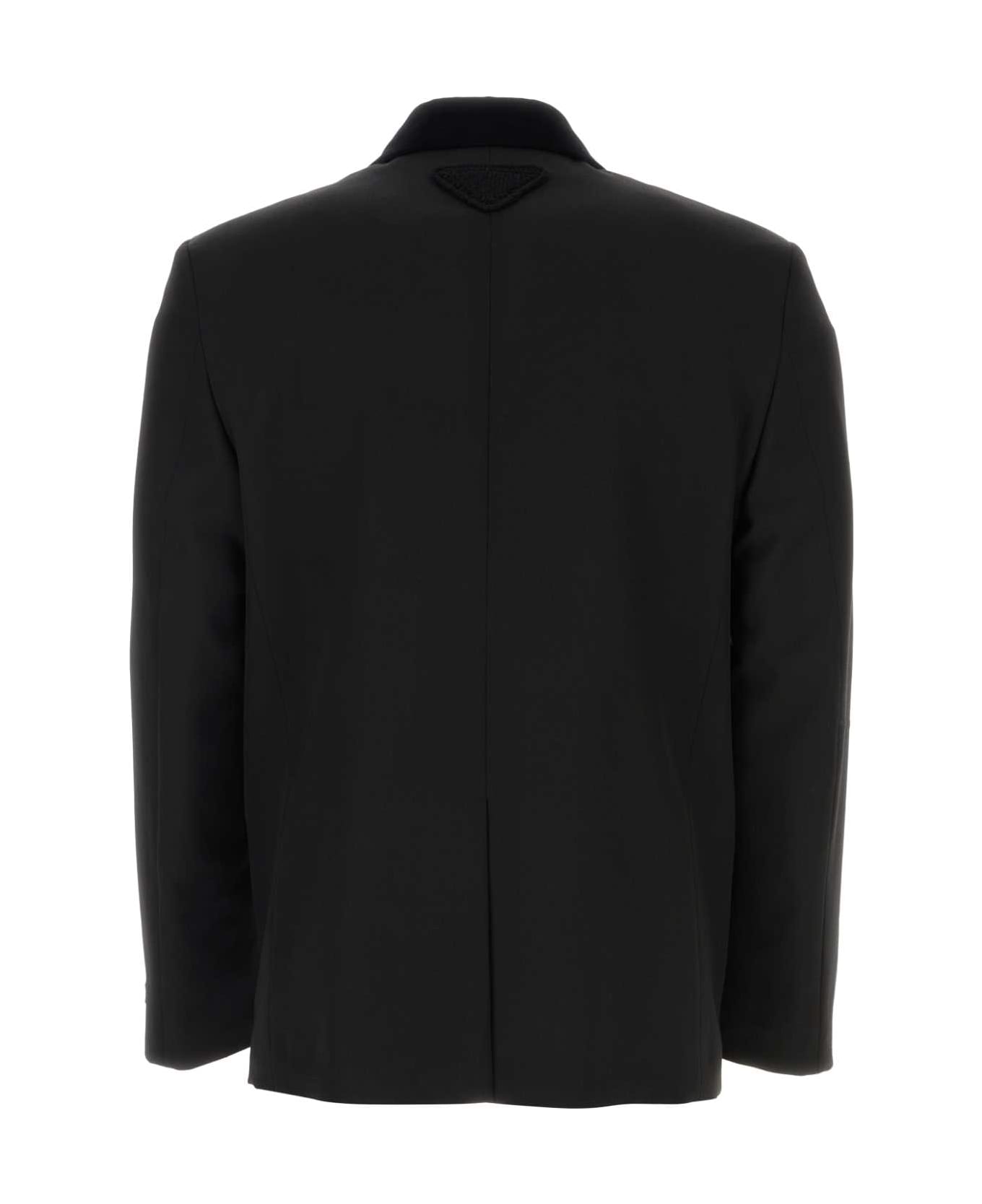 Prada Black Wool Blazer - NERO