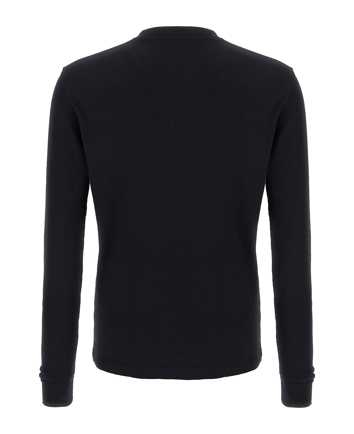 Tom Ford 
henley
 T-shirt - Black
