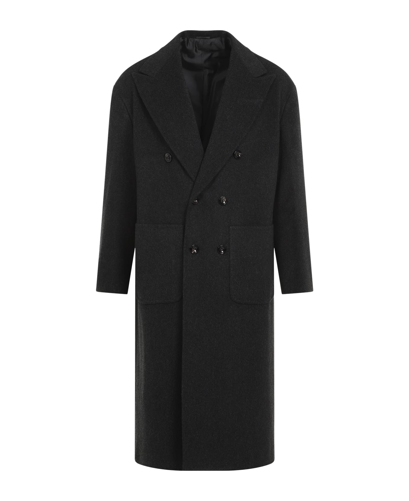 Kiton Tib Coat - Grigio Scuro