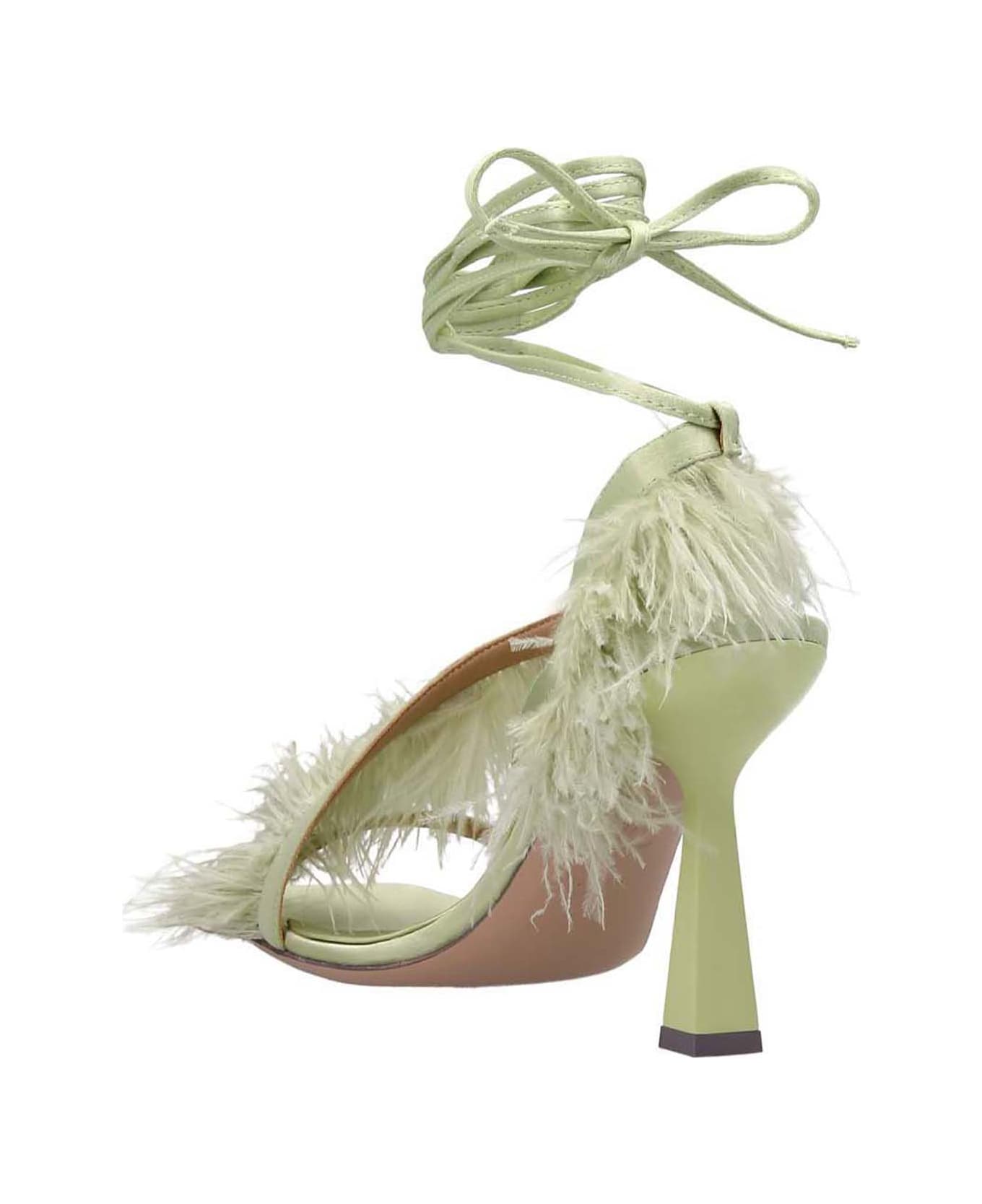 Sebastian Milano 'feather Wrap Sandals - Green サンダル