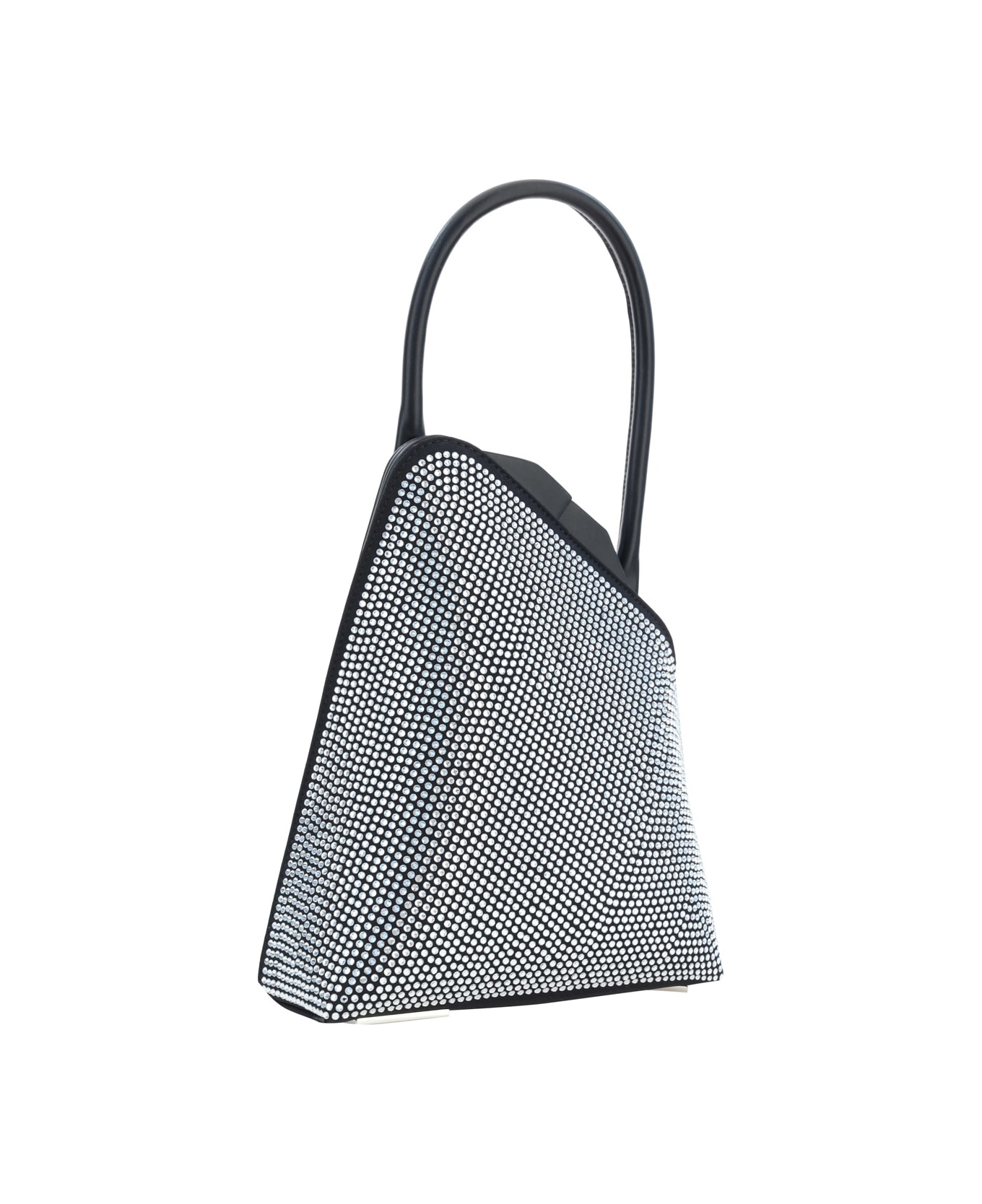The Attico Sunset Handbag - BLACK/SILVER