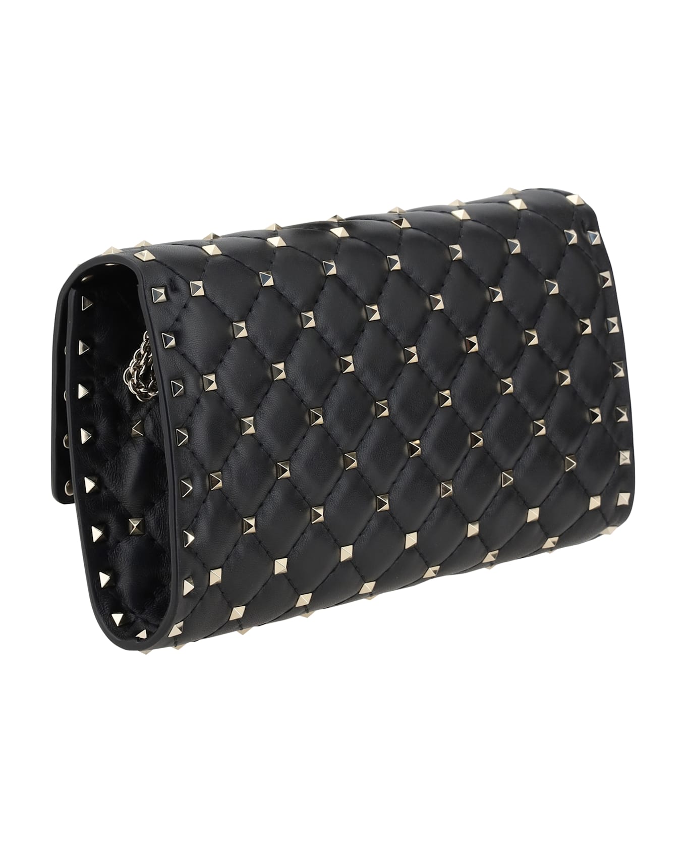 Valentino Garavani Rockstud Spike Shoulder Bag - Black