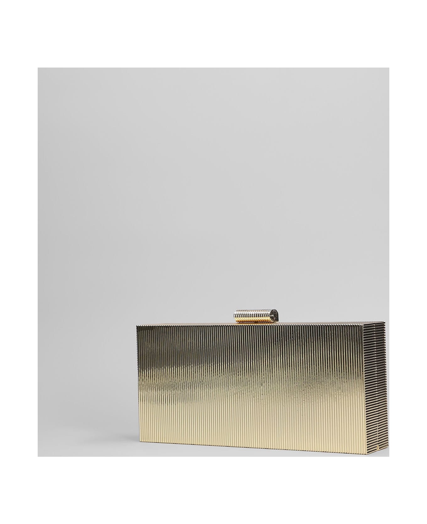 retrofete Milo Clutch In Gold Metal Alloy - gold