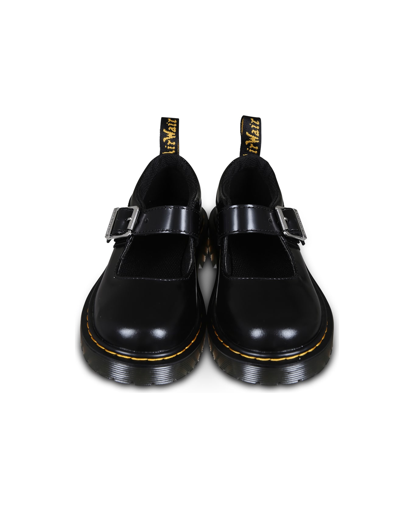 Dr. Martens Black Mj Bex Ballet Flats For Girl With Logo - Black シューズ