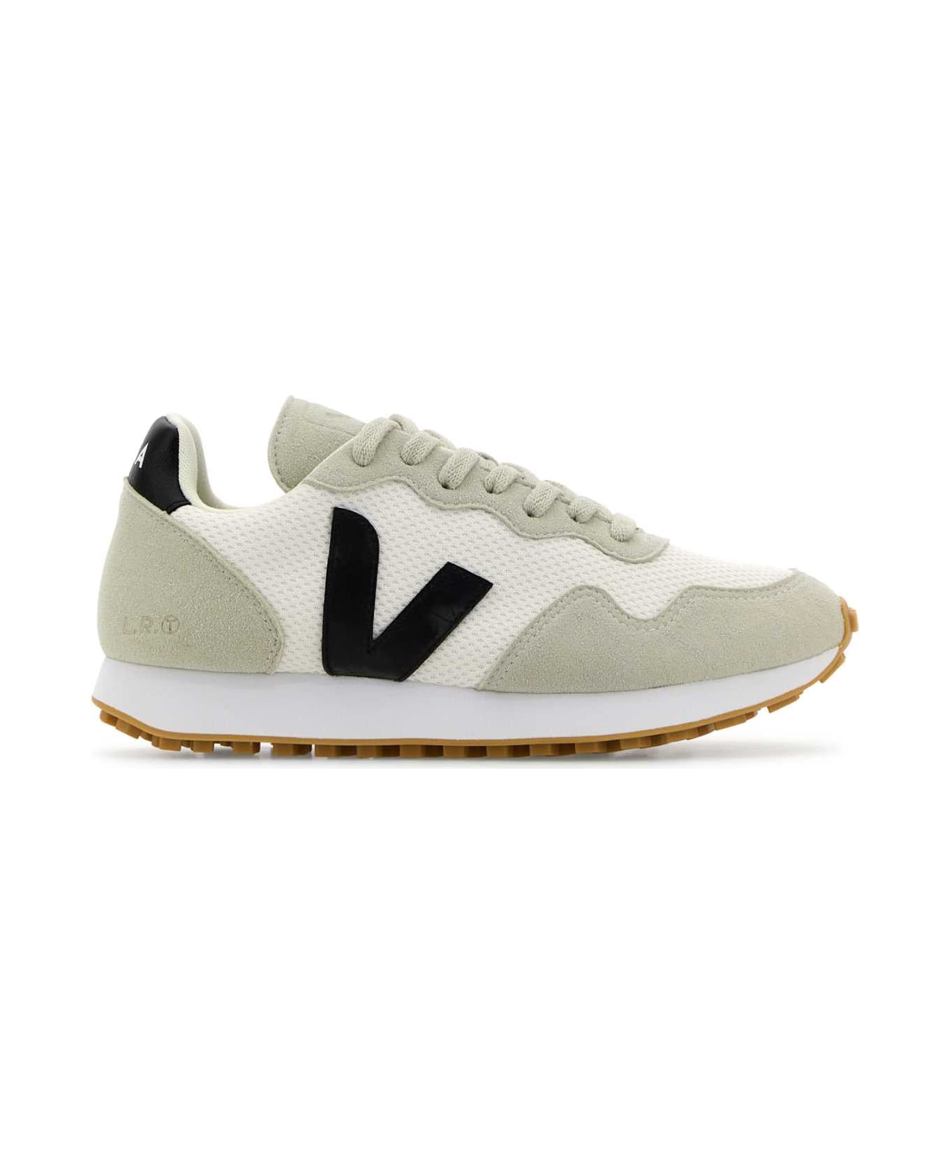 Veja Multicolor Alveomesh And Suede Rio Branco Sneakers - WHITEBLACKNATURAL