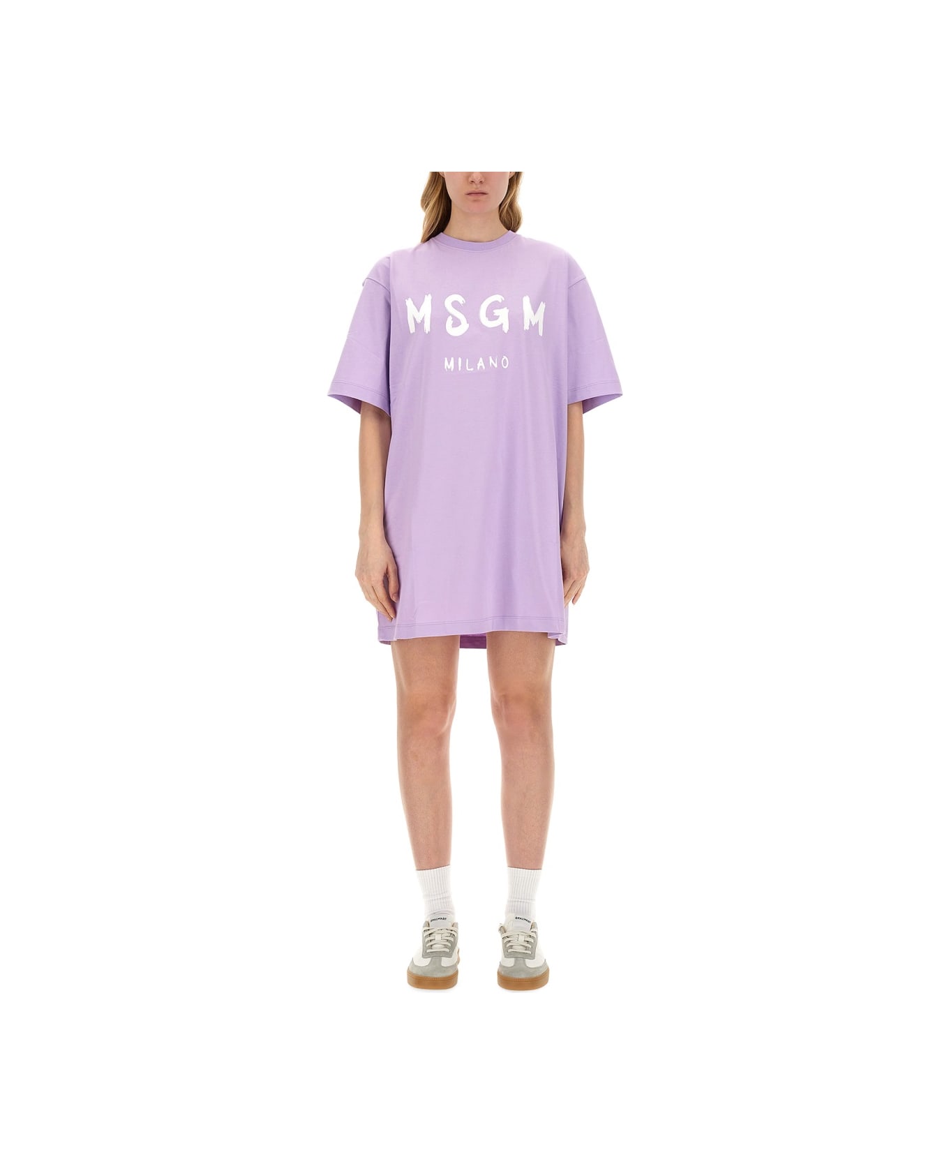 MSGM T-shirt Dress - LILAC ワンピース＆ドレス