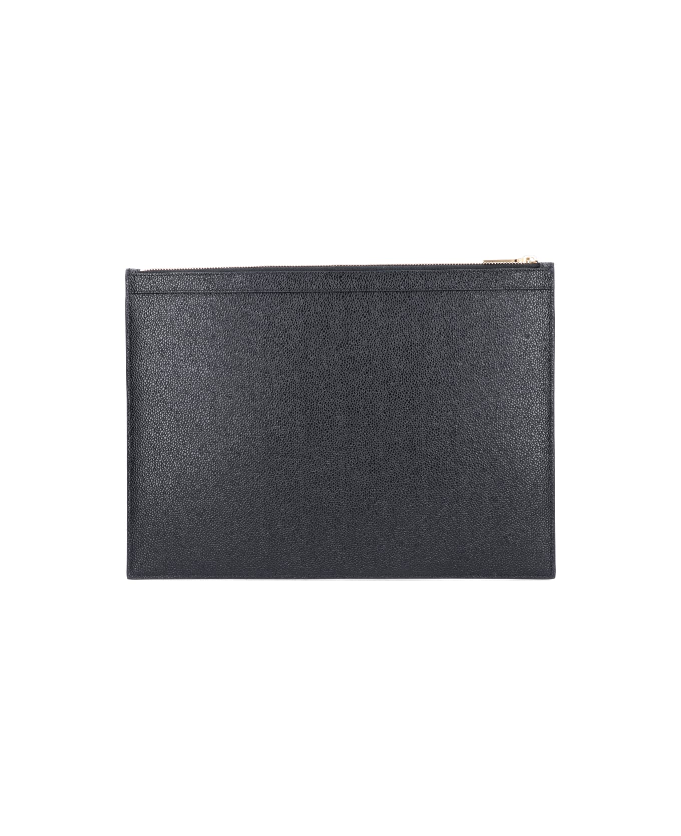 Thom Browne Tricolour Clutch Bag - Black