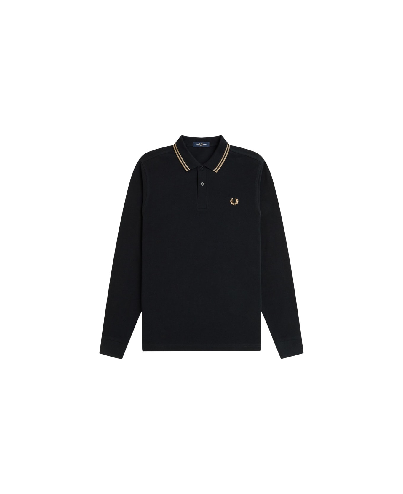 Fred Perry Polo With Logo - BLACK