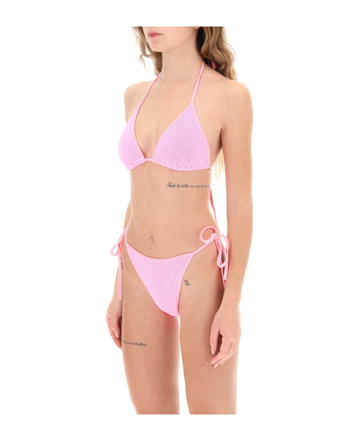 Hunza G Gina Bikini Set - BUBBLEGUM (Pink) ビキニ