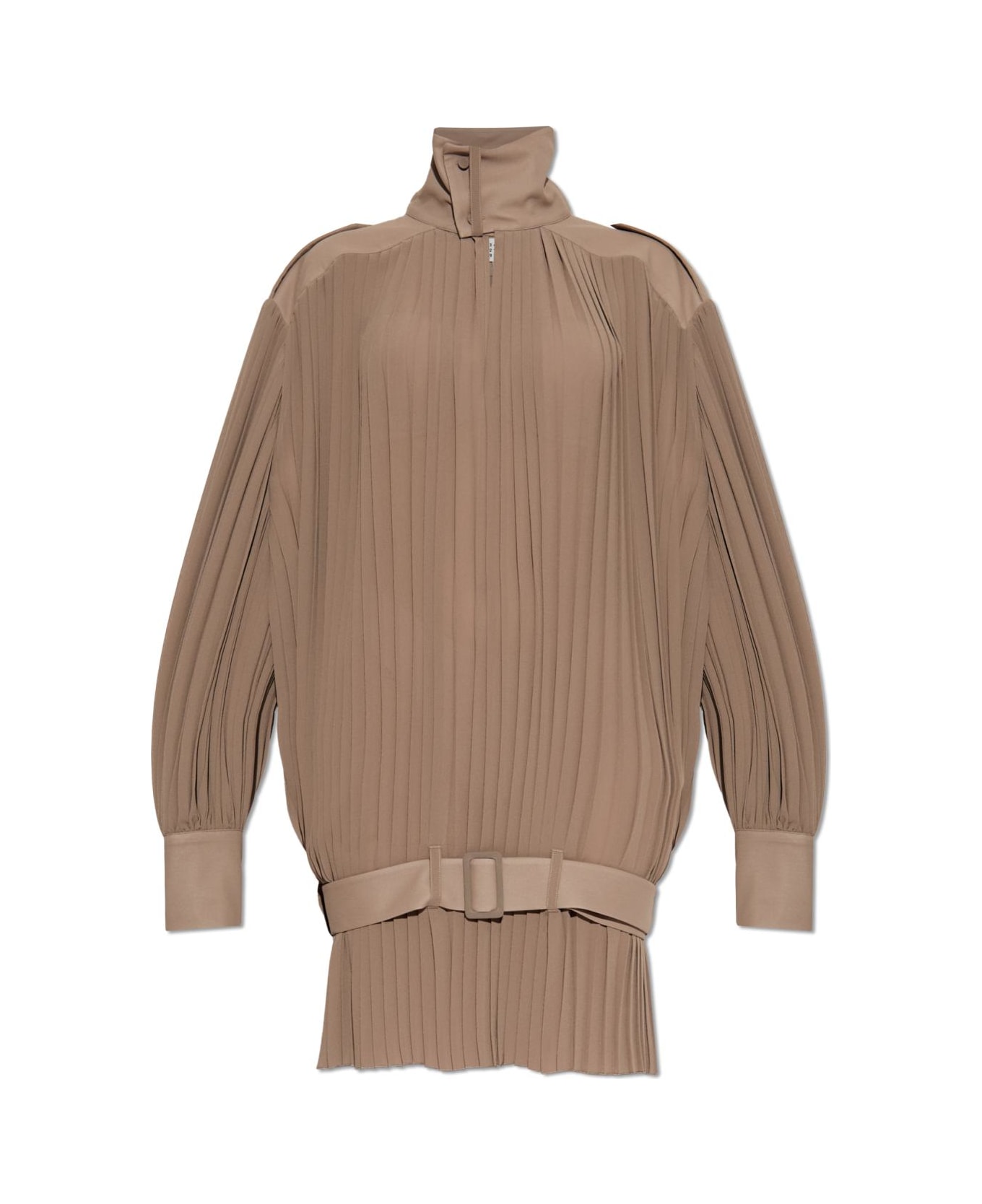 MM6 Maison Margiela Pleated Dress - Beige
