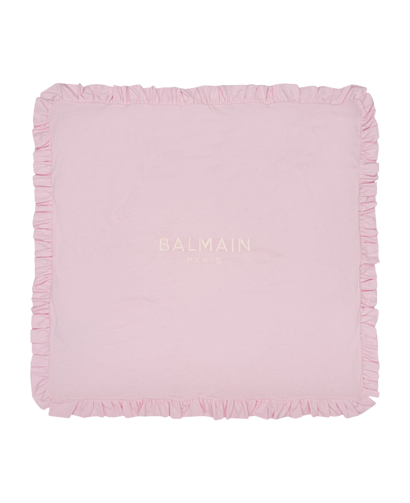 Balmain Coperta Con Logo - Pink