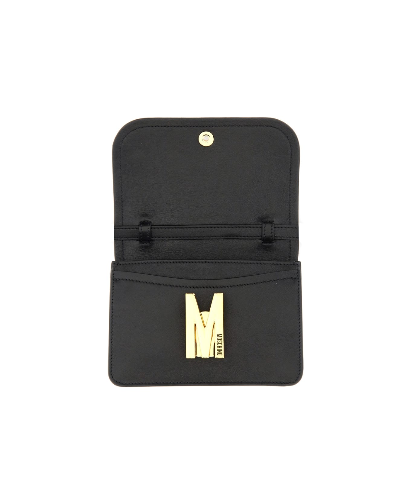 Moschino Bag With Logo - BLACK ショルダーバッグ