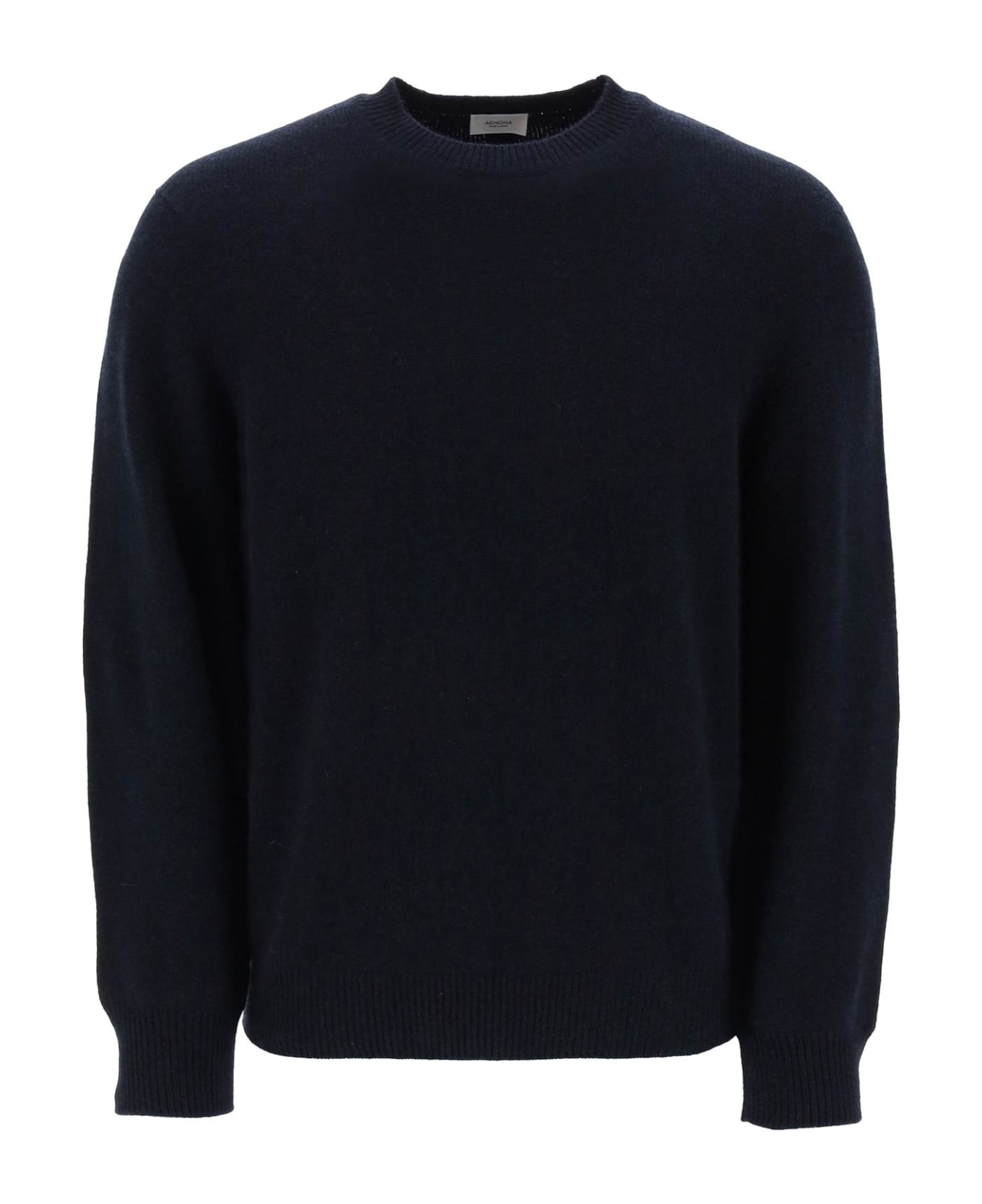 Agnona Crew-neck Sweater In Cashmere - NIGHT (Blue) ニットウェア