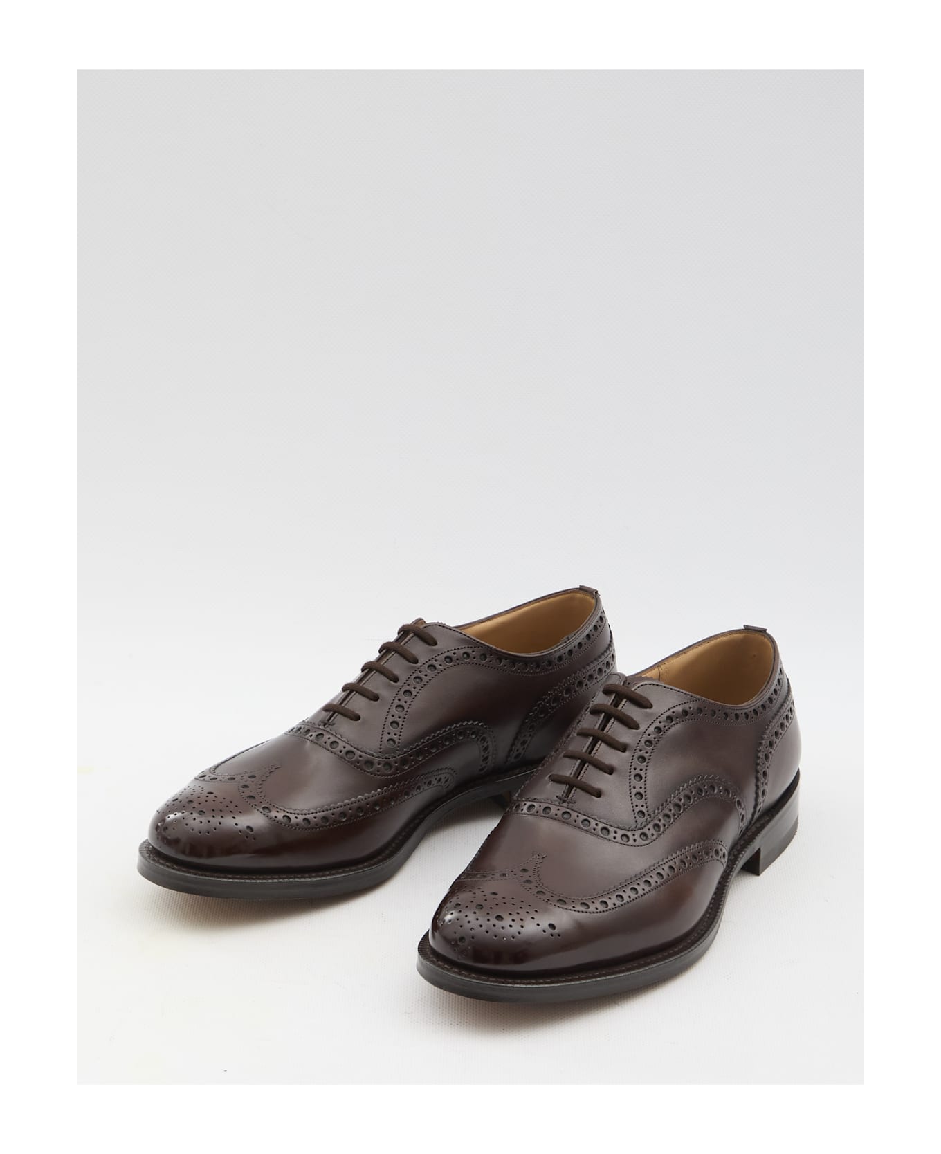 Church's Burwood Oxford Brogue Shoes - Ebony