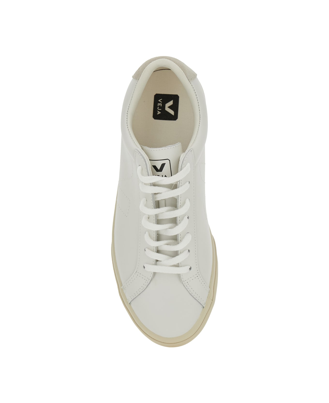 Veja 
esplar
 White Sneakers With Logo On The Tongue In Leather Woman - White