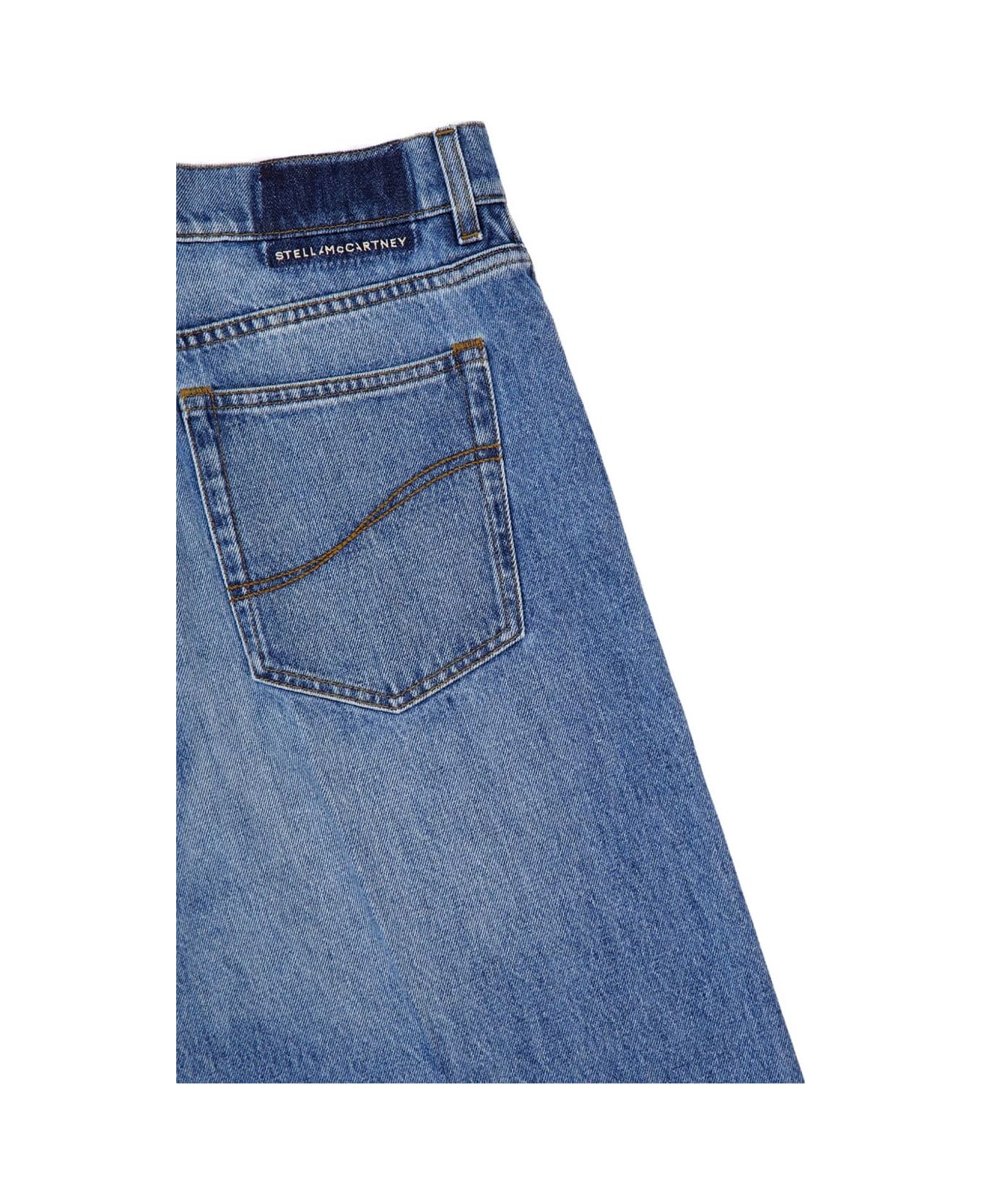 Stella McCartney Wide Leg Denim Jeans - Blue
