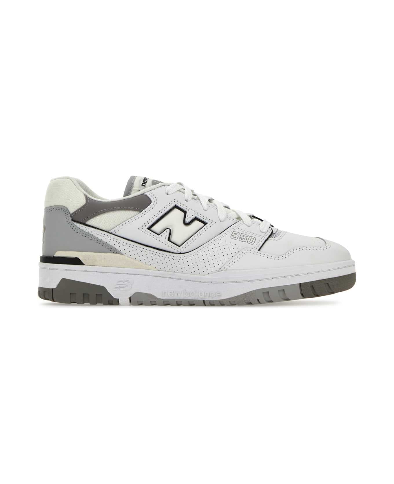 New Balance Two-tone Leather 550 Sneakers - WHITEGREY スニーカー