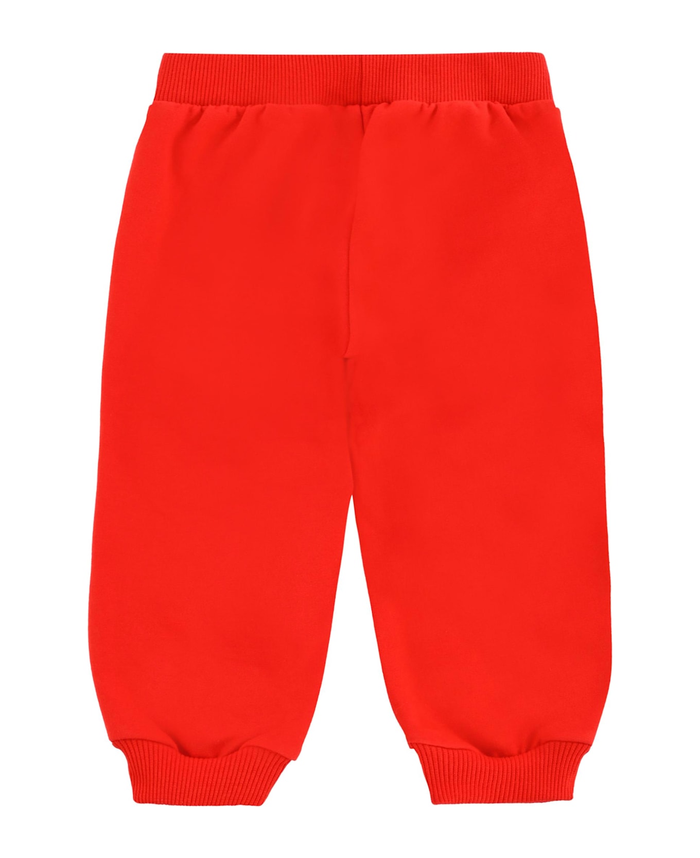 Moschino Red Trousers For Babykids With Teddy Bear - Red ボトムス