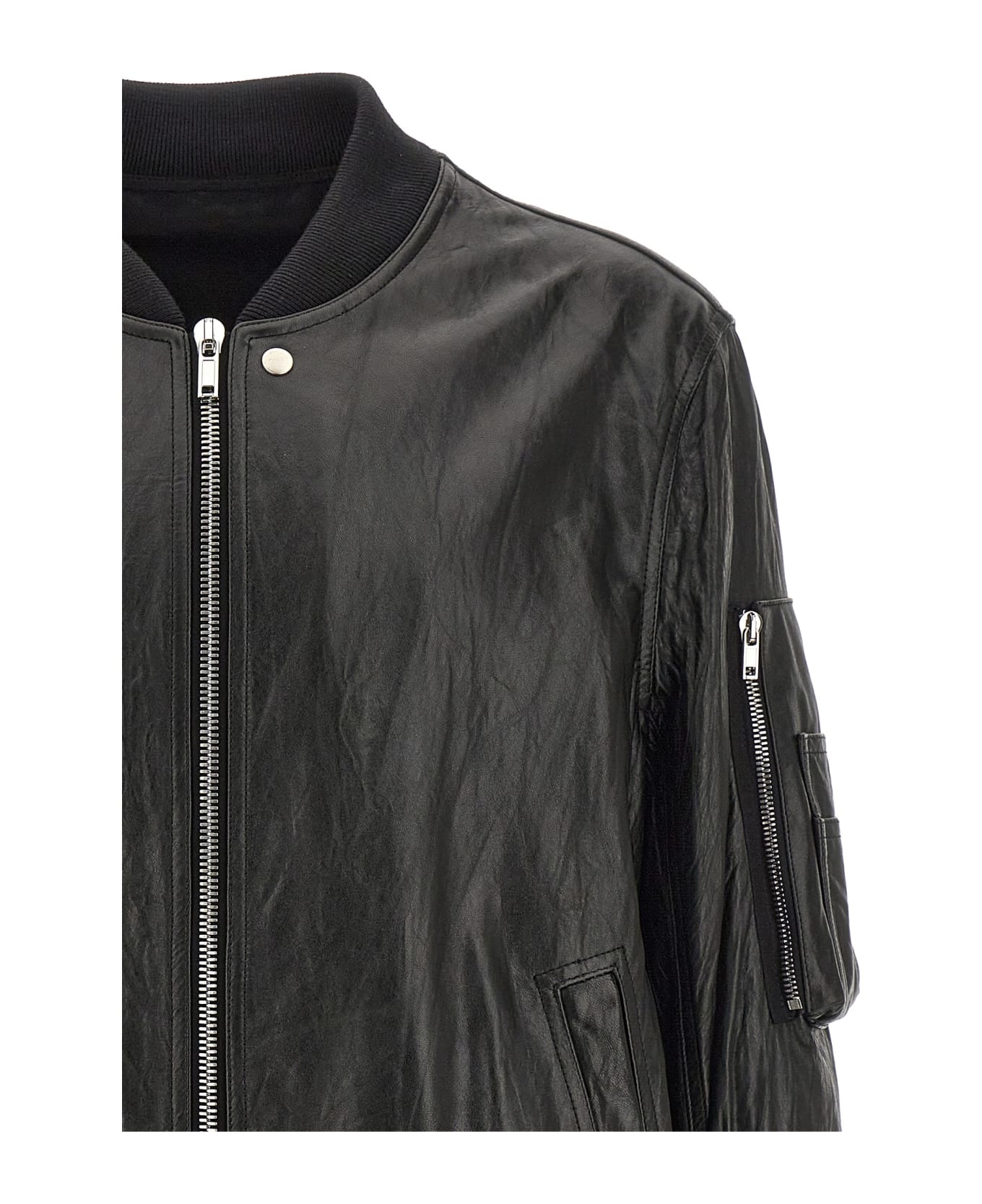 Rick Owens 'classic Flight' Jacket - Black